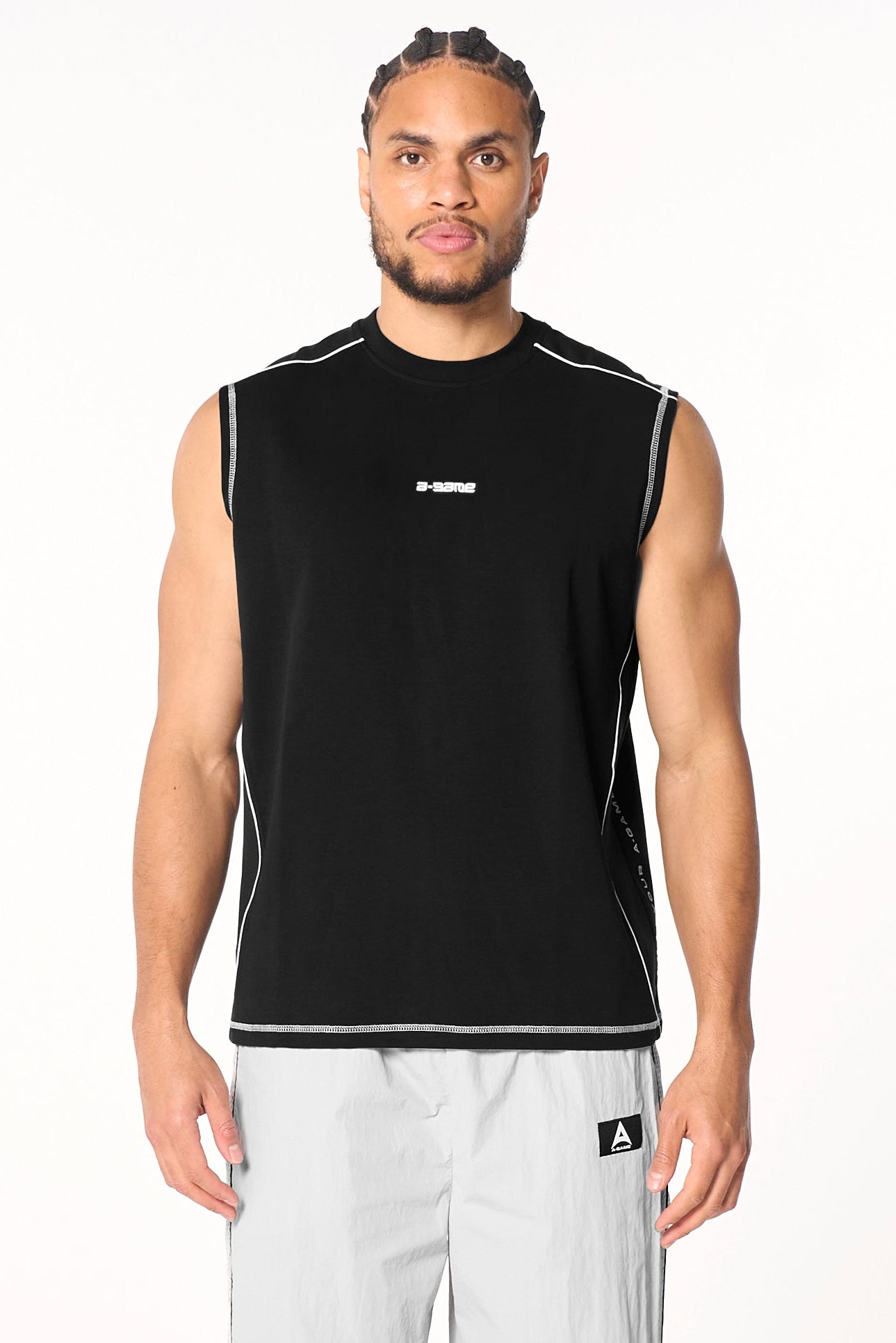 Men's Seam Detail Tech T-Shirt - Black