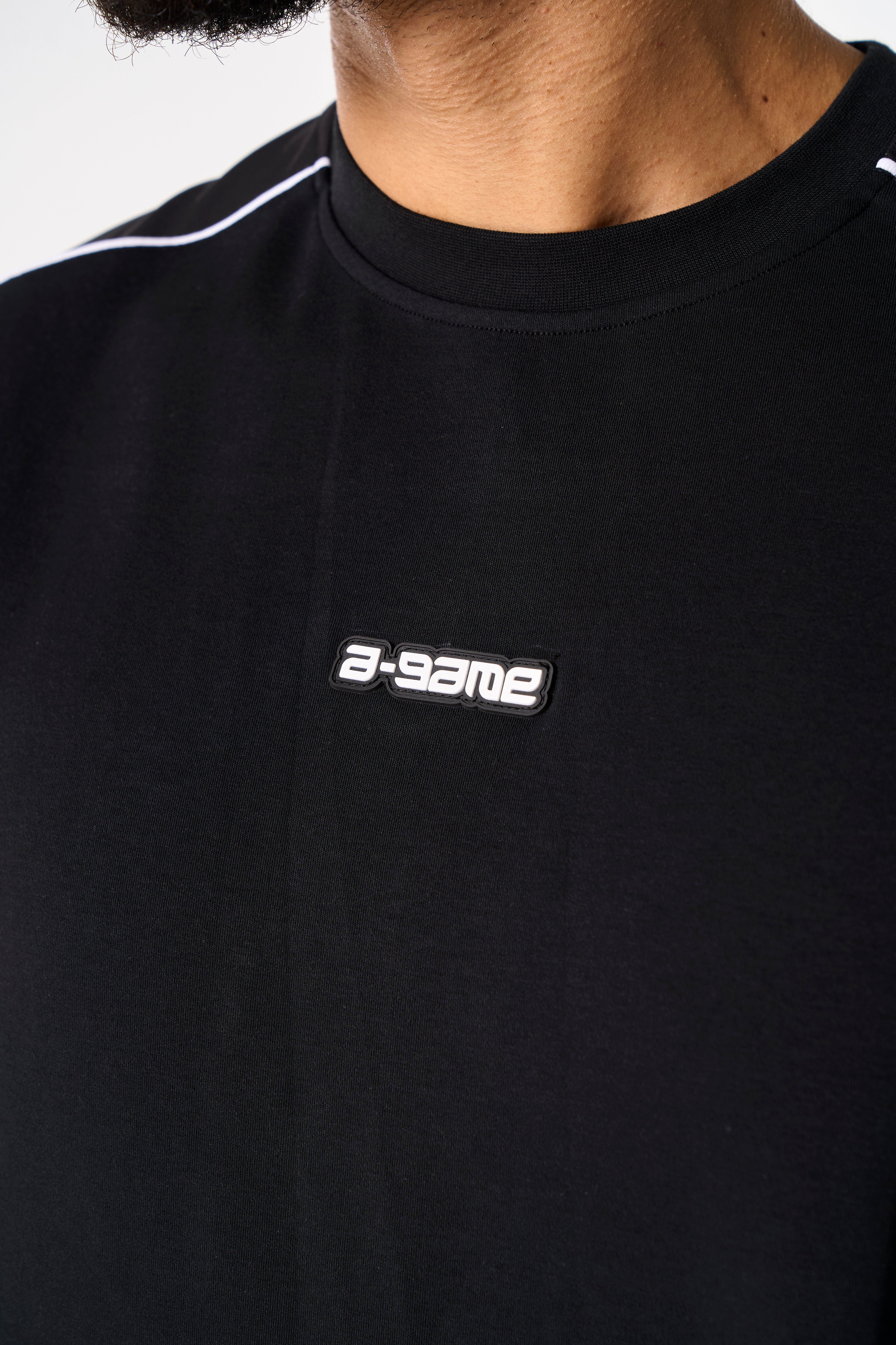 Men's Seam Detail Tech T-Shirt - Black