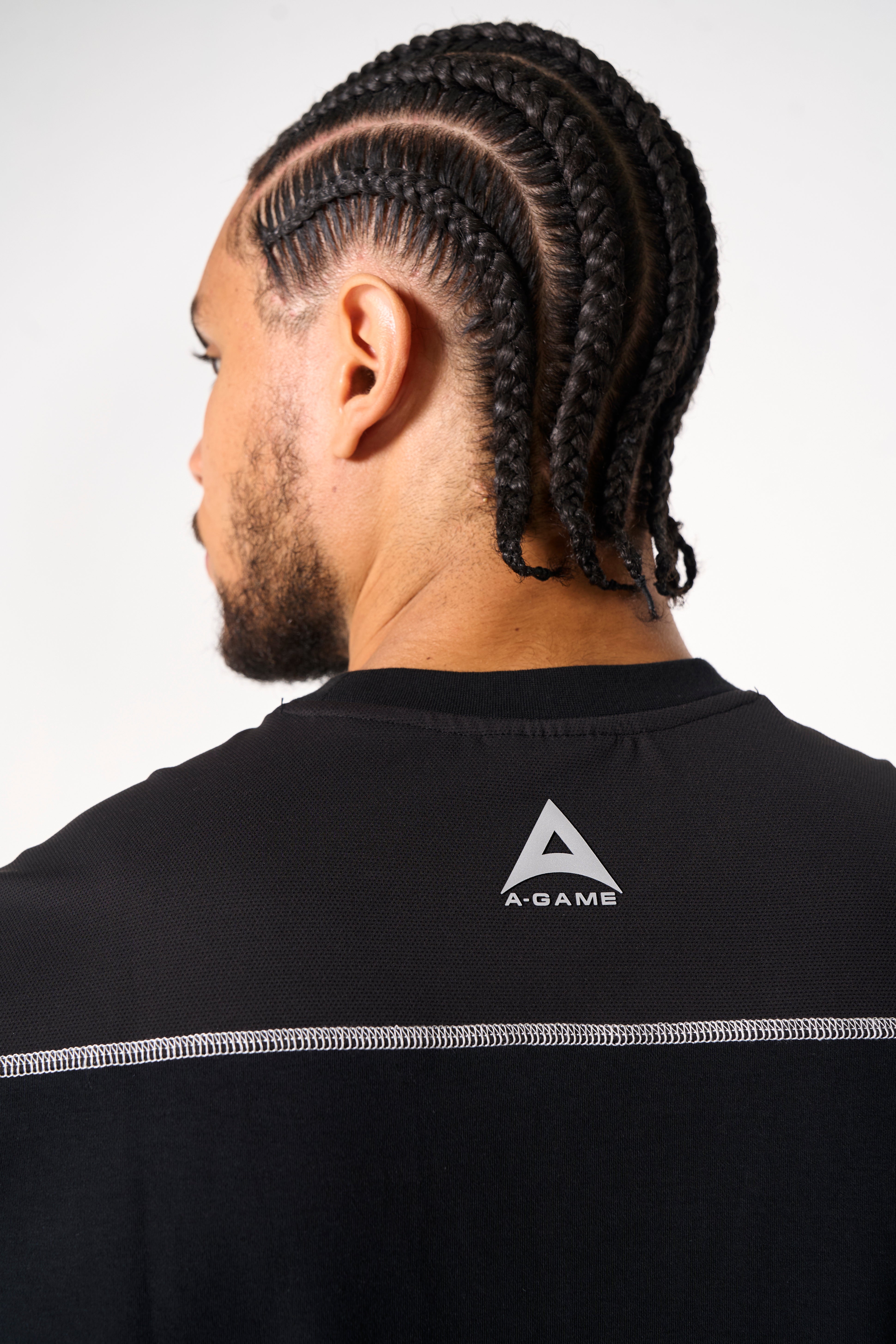 Men's Seam Detail Tech T-Shirt - Black