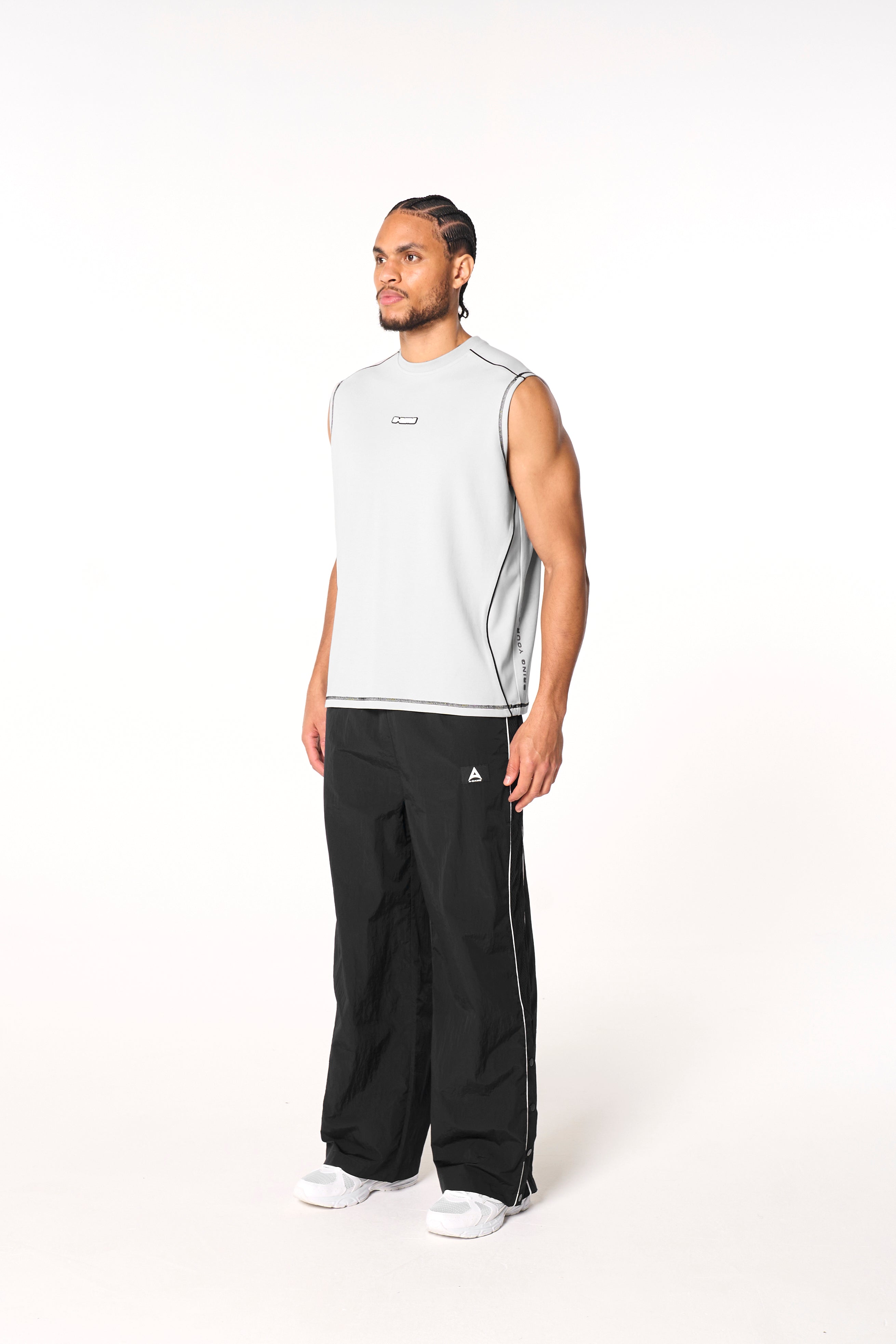 Men's Seam Detail Tech T-Shirt - Grey