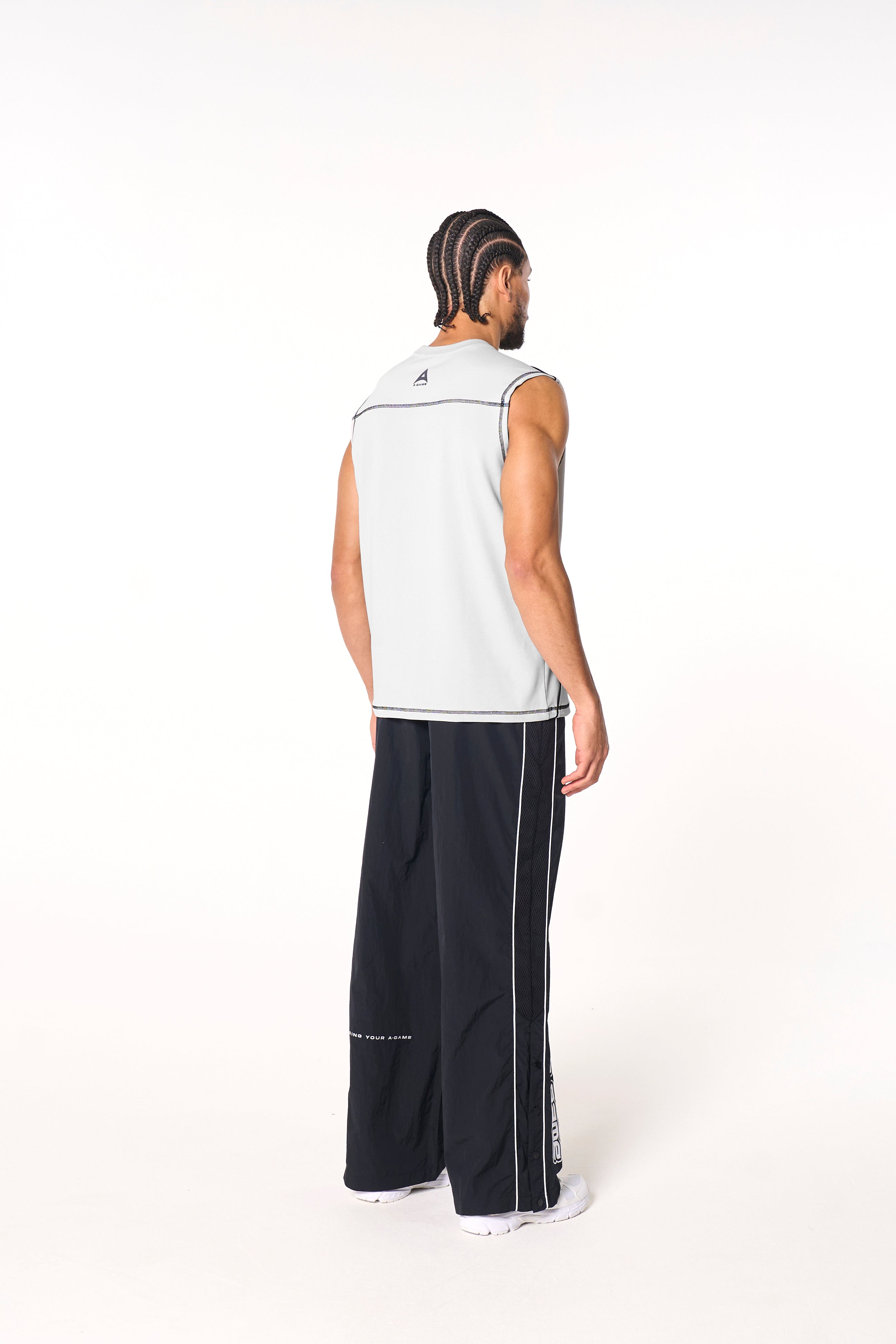 Men's Seam Detail Tech T-Shirt - Grey