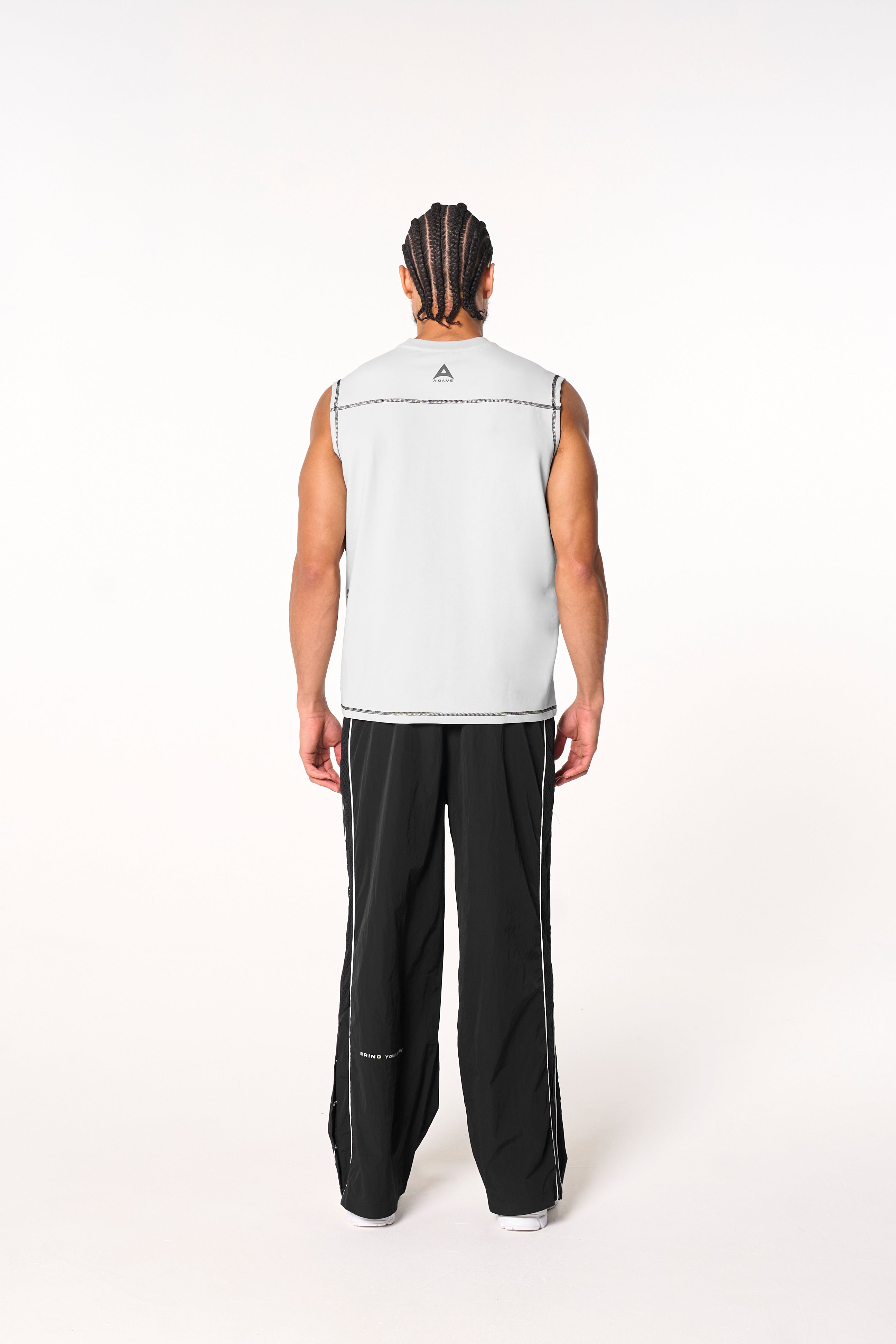 Men's Seam Detail Tech T-Shirt - Grey