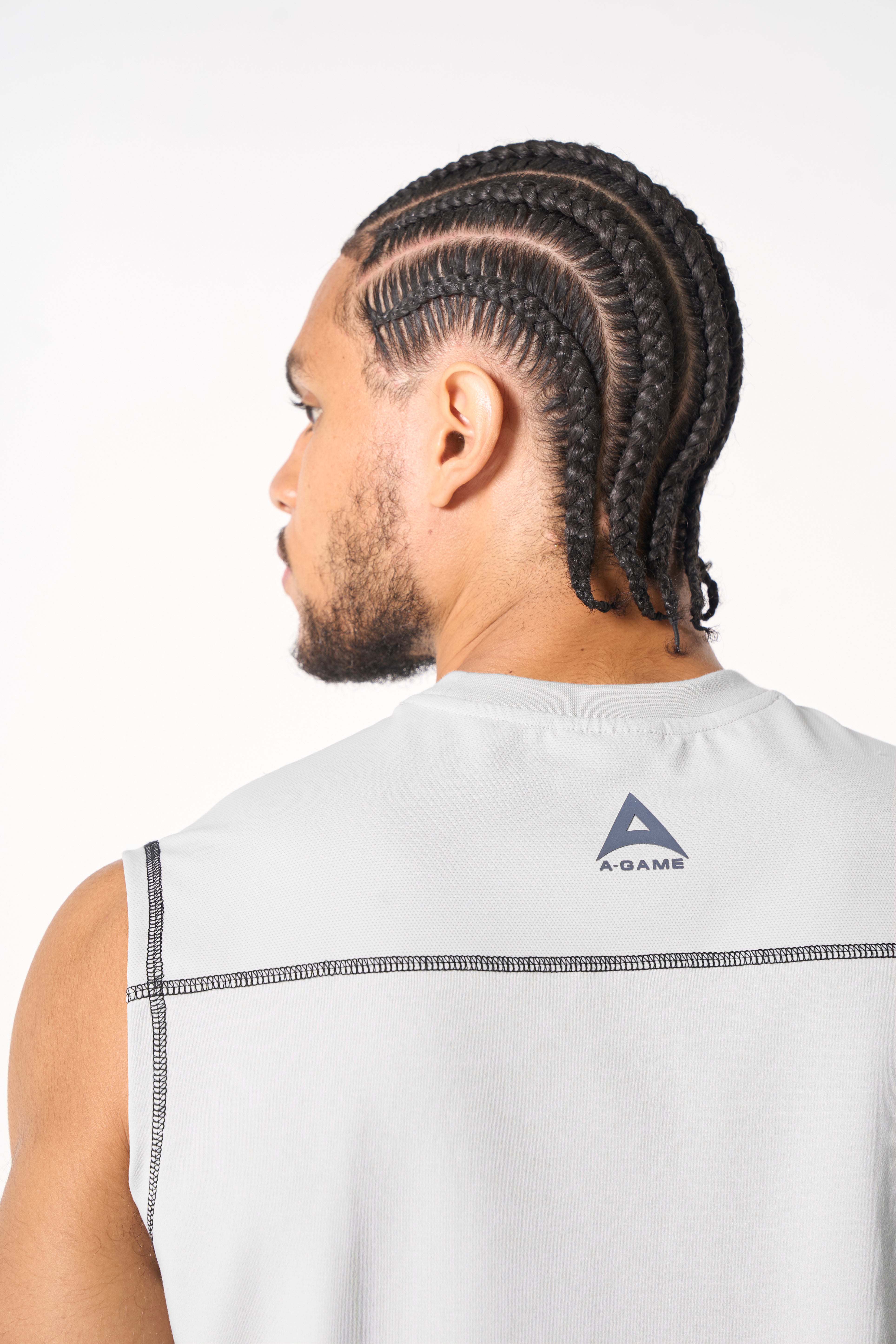 Men's Seam Detail Tech T-Shirt - Grey