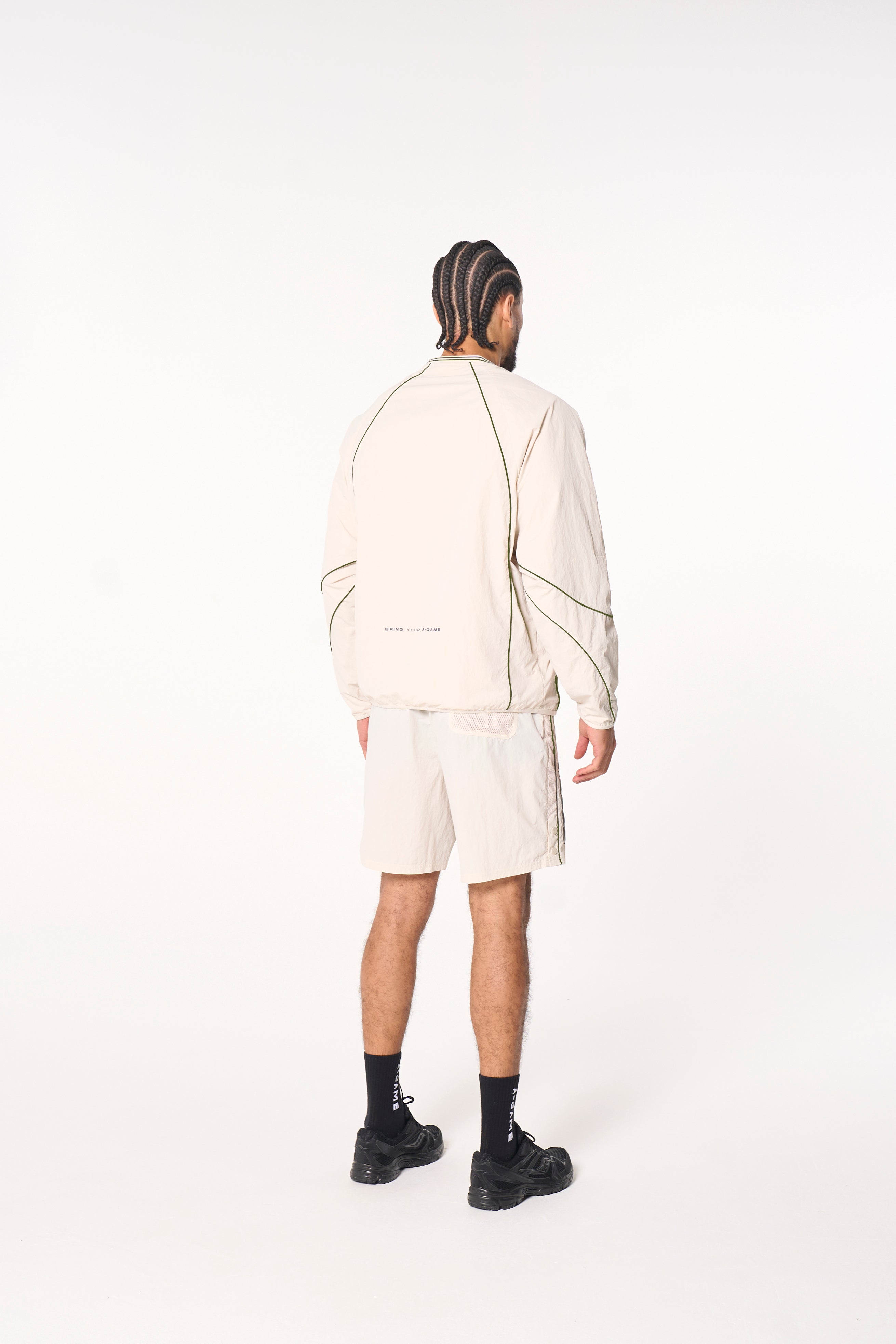 Men's Woven Tech Top - Beige