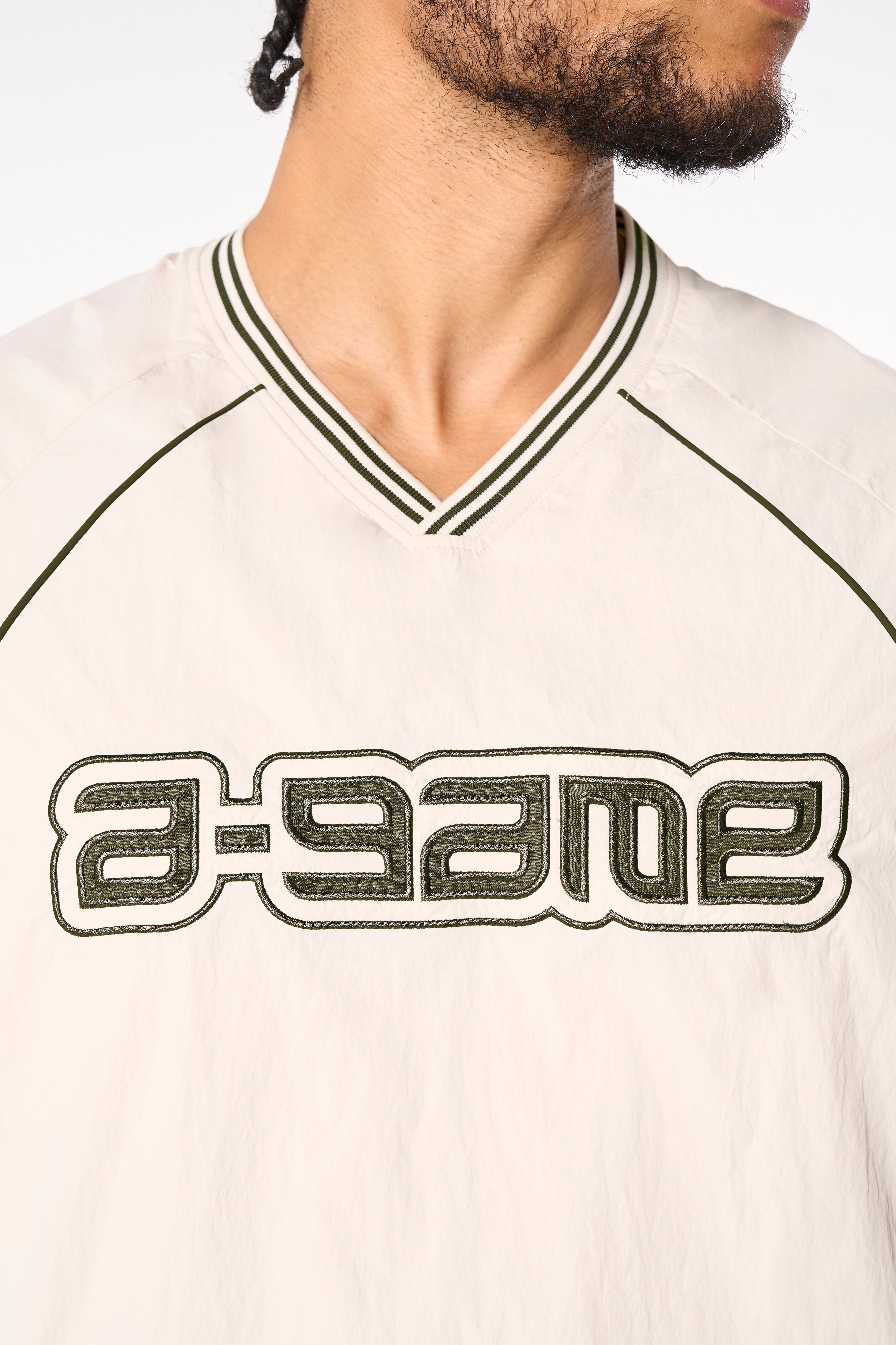 Men's Woven Tech Top - Beige