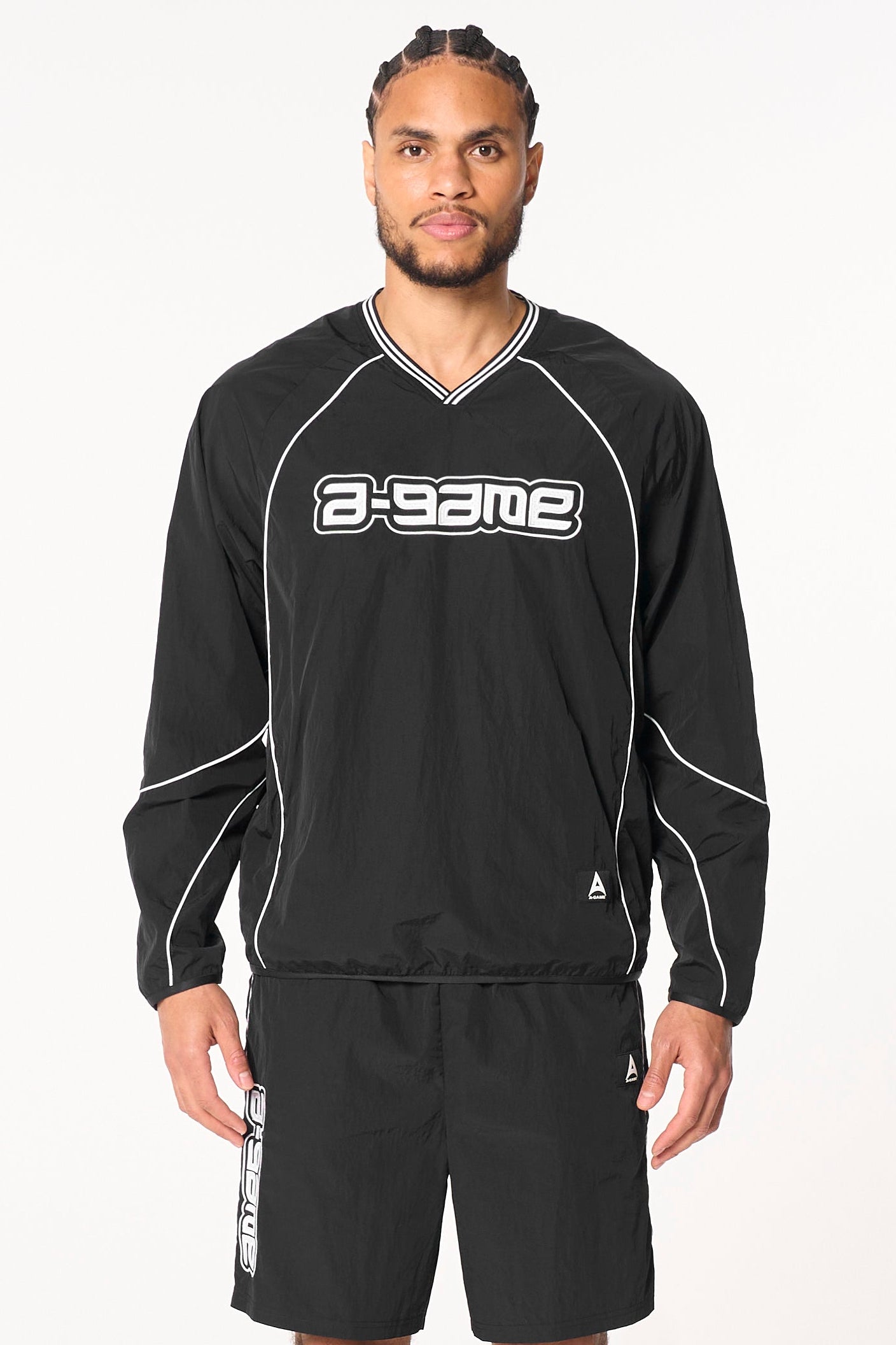 Men's Woven Tech Top - Black