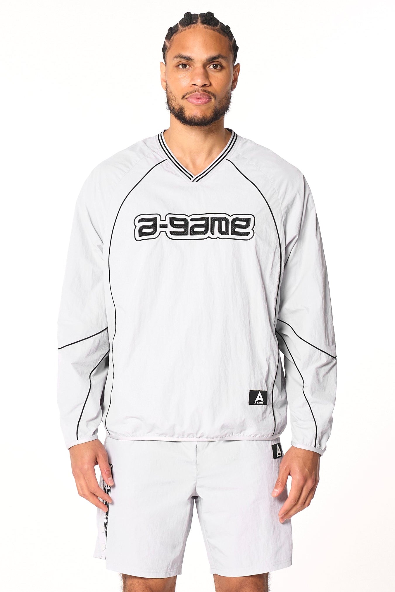 Men's Woven Tech Top - Grey