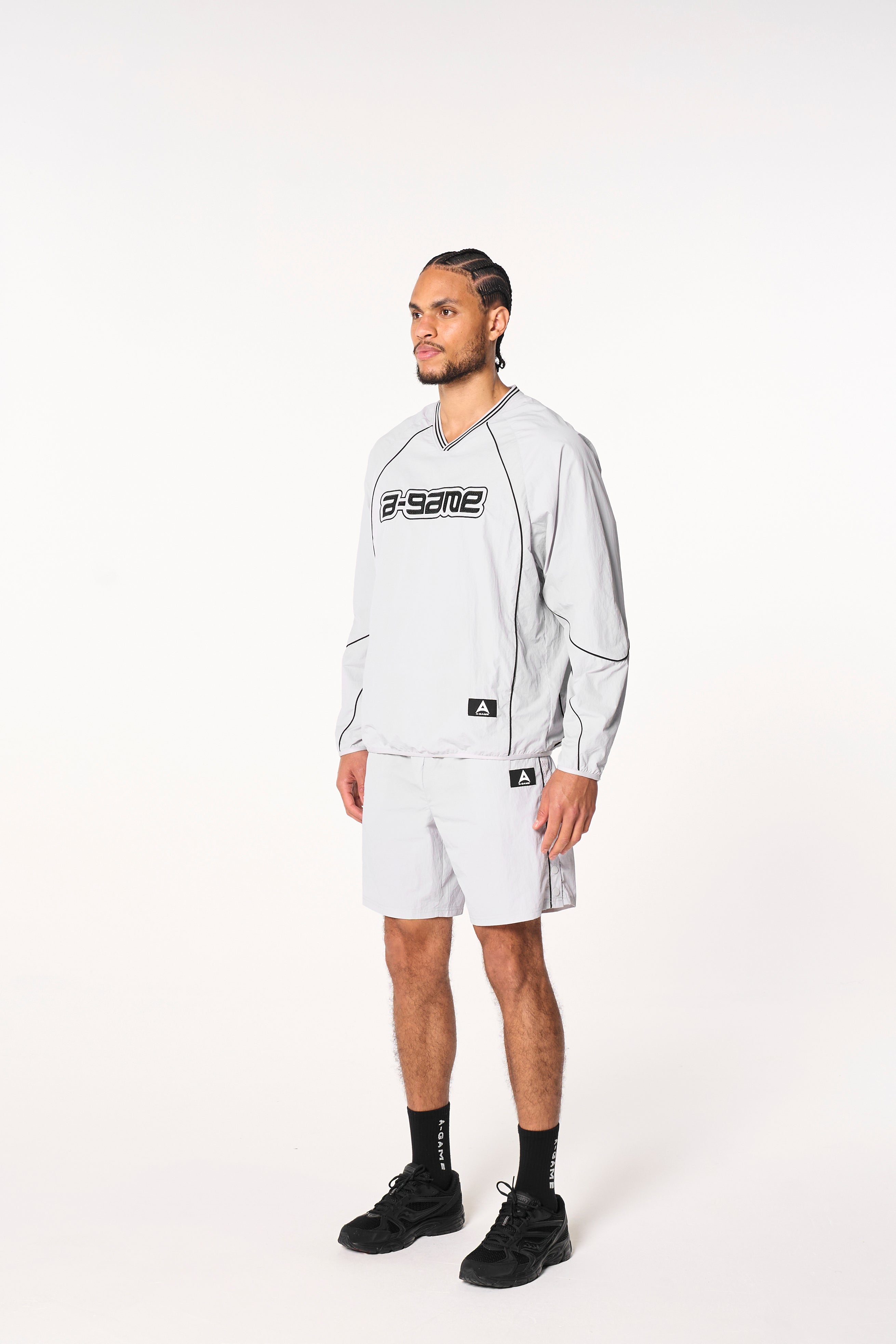 Men's Woven Tech Top - Grey