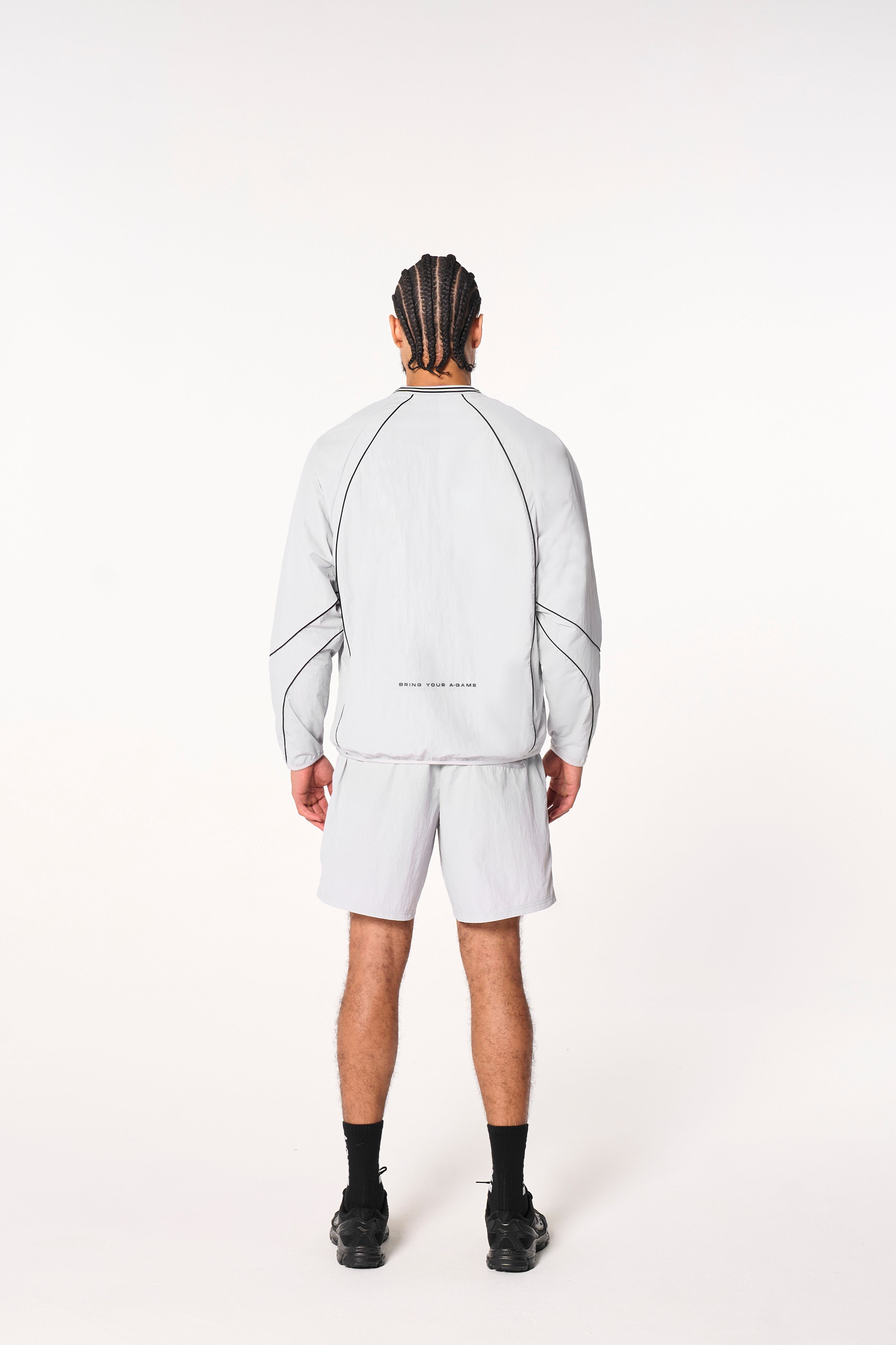 Men's Woven Tech Top - Grey