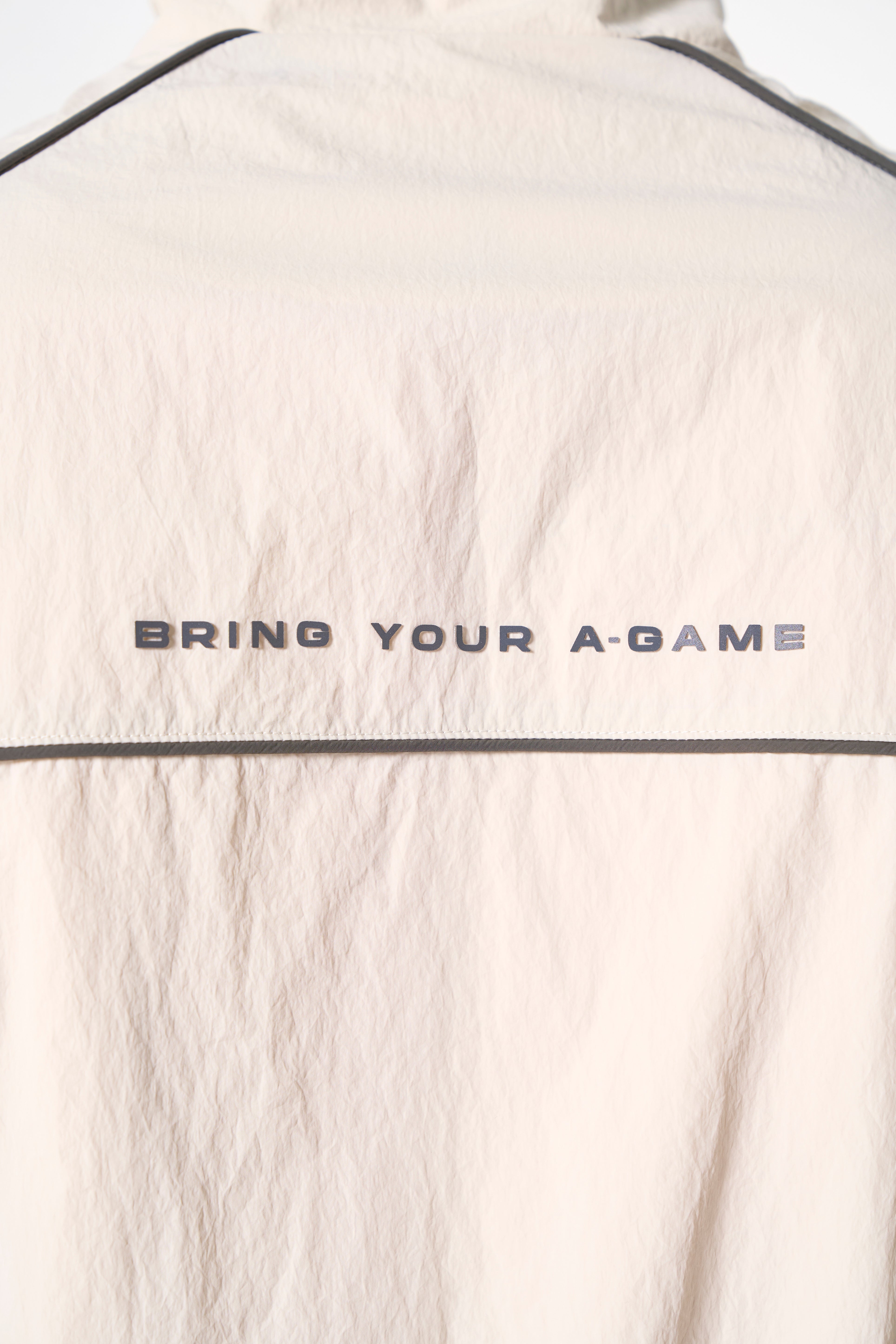 Men's Woven Tech Track Jacket - Beige