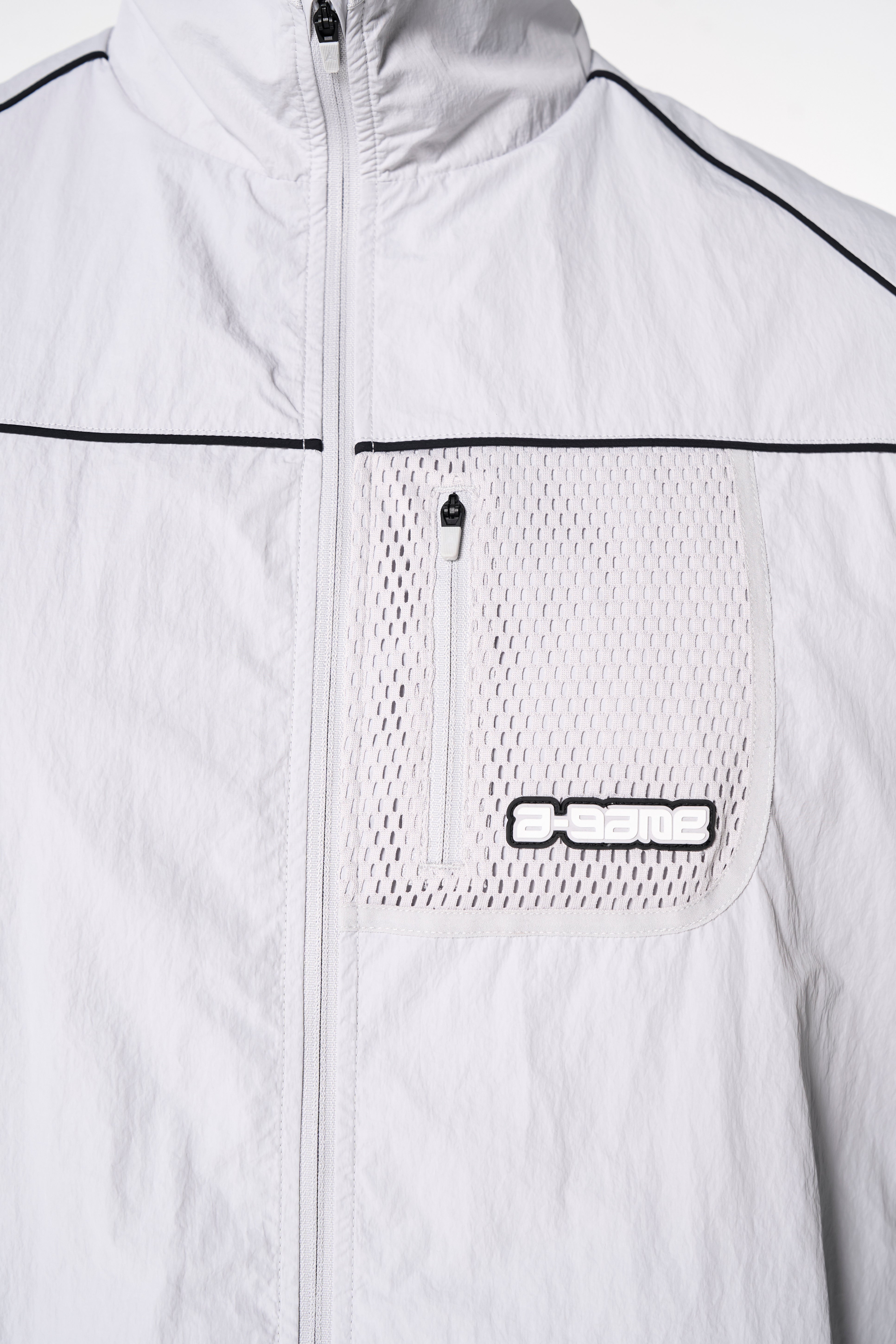 Men's Woven Tech Track Jacket - Grey