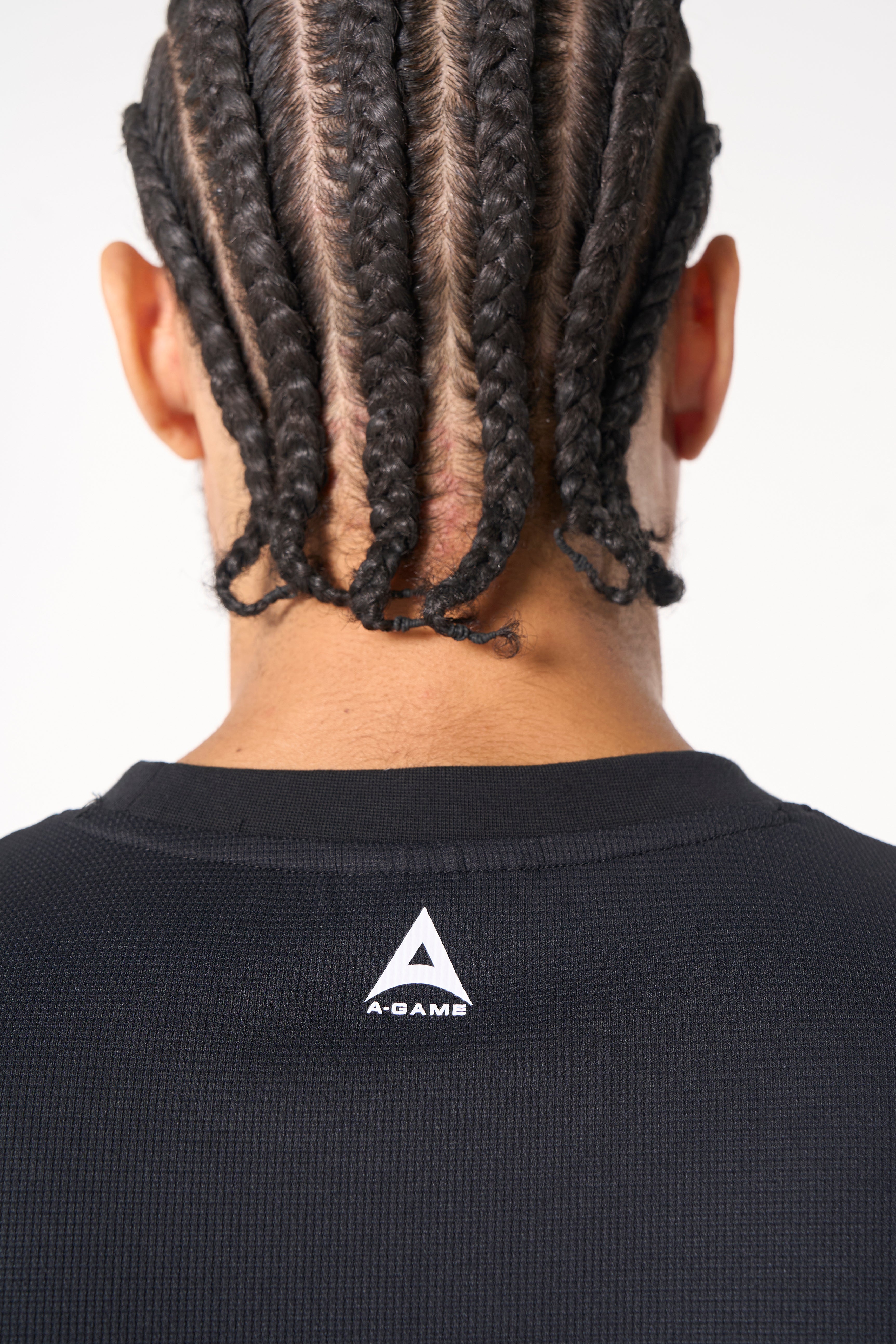 MENS LIFEWEAR WAFFLE TECH T-SHIRT - BLACK