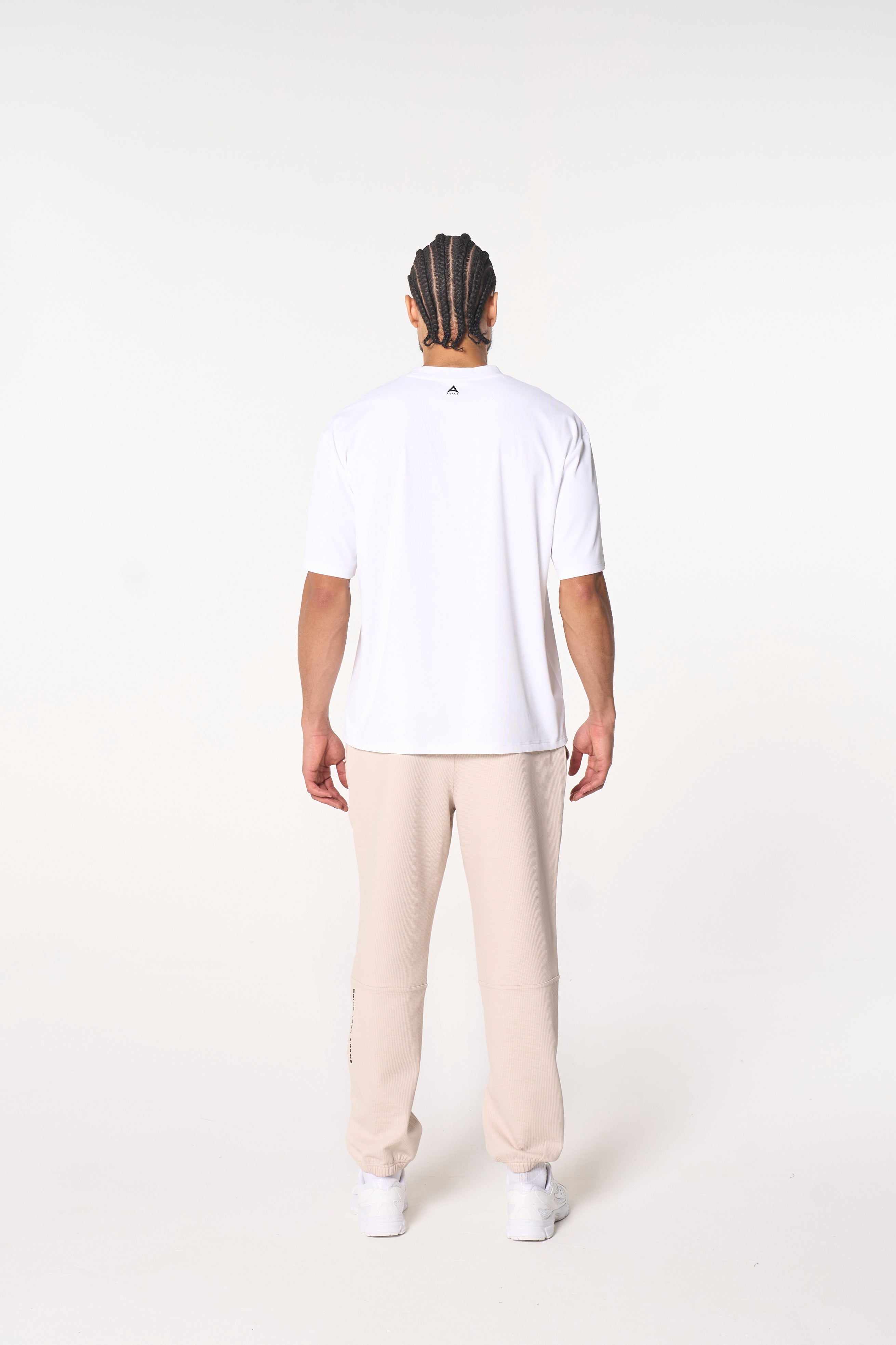 MENS LIFEWEAR WAFFLE TECH JOGGERS - BEIGE