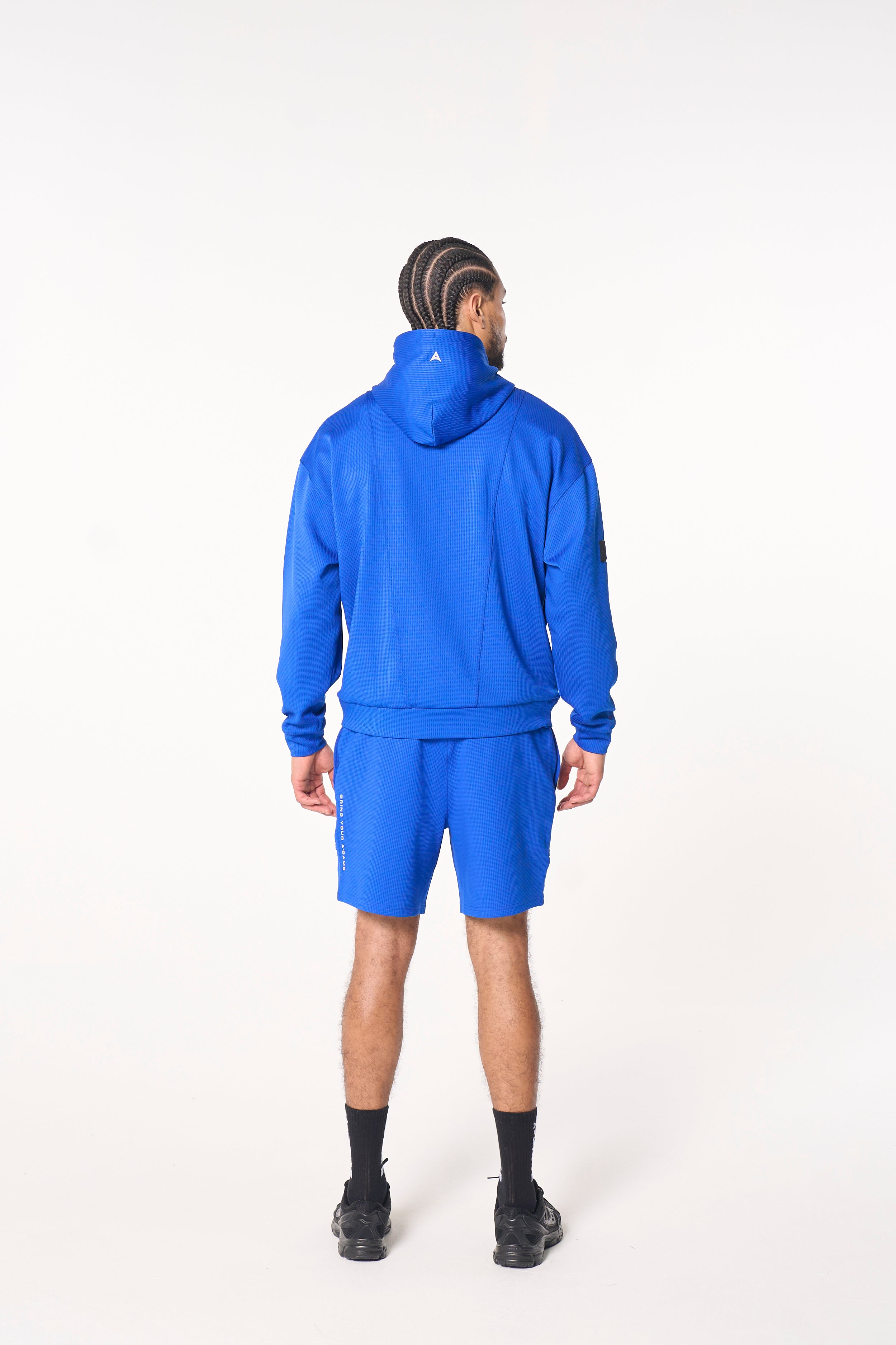 MENS LIFEWEAR WAFFLE TECH SHORTS - COBALT BLUE