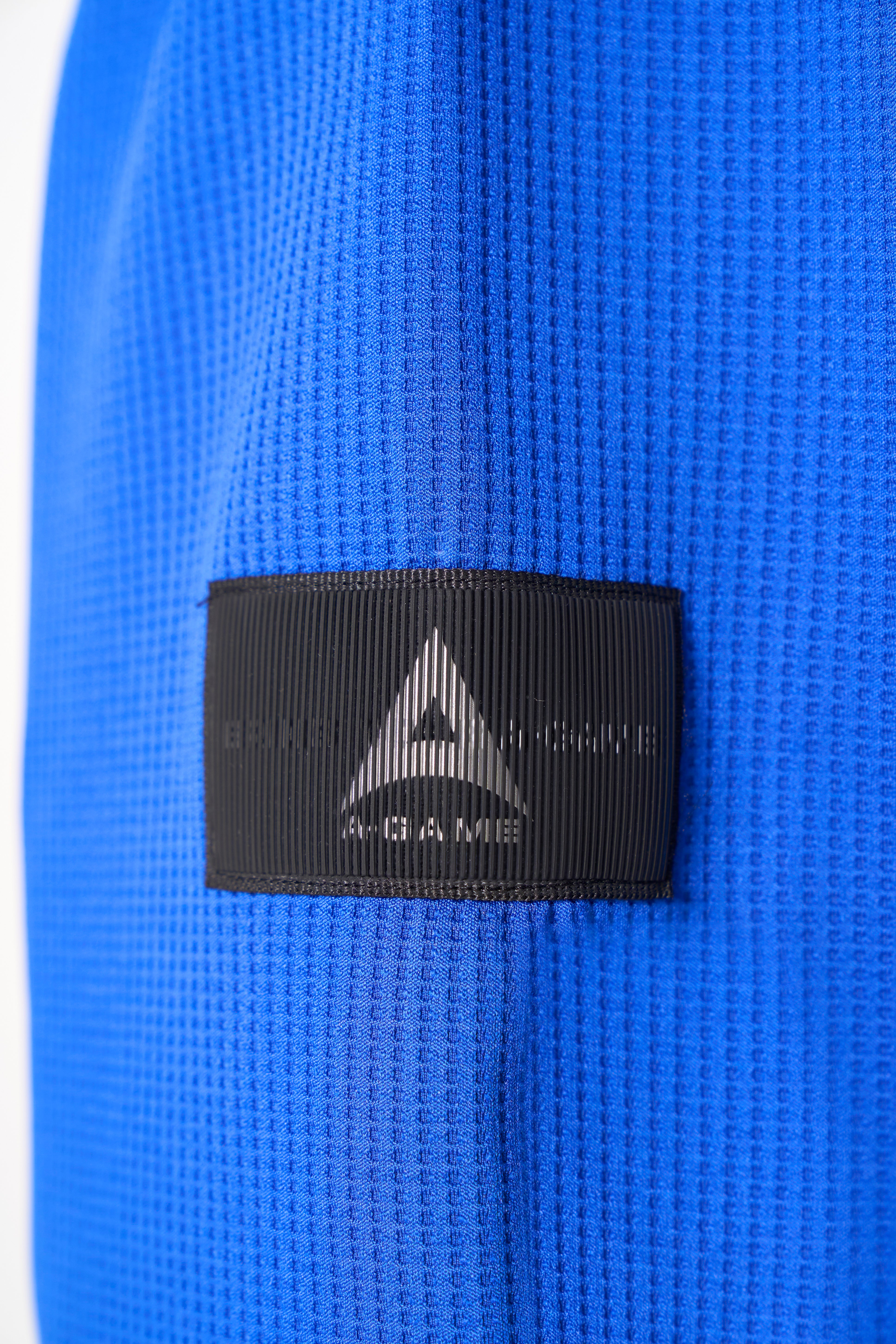 MENS LIFEWEAR WAFFLE TECH HOODIE - COBALT BLUE