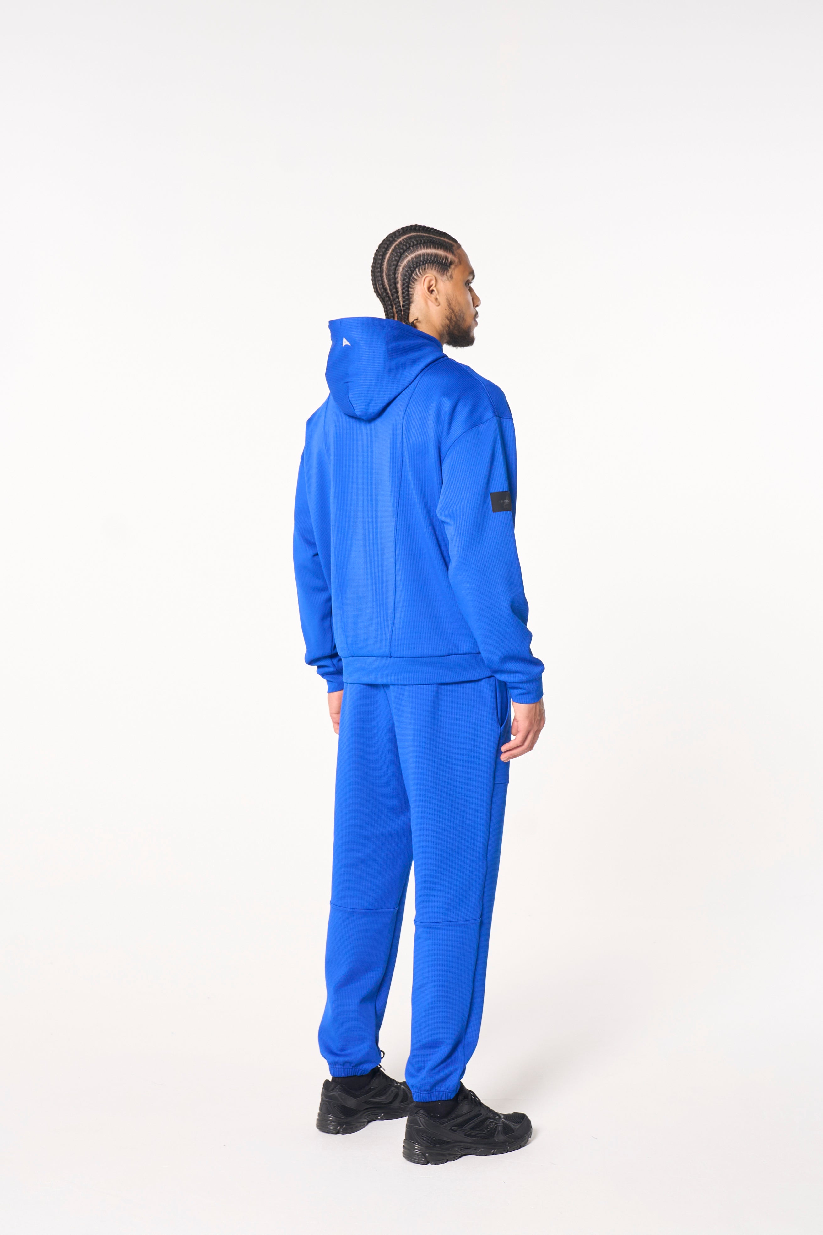 MENS LIFEWEAR WAFFLE TECH JOGGERS - COBALT BLUE