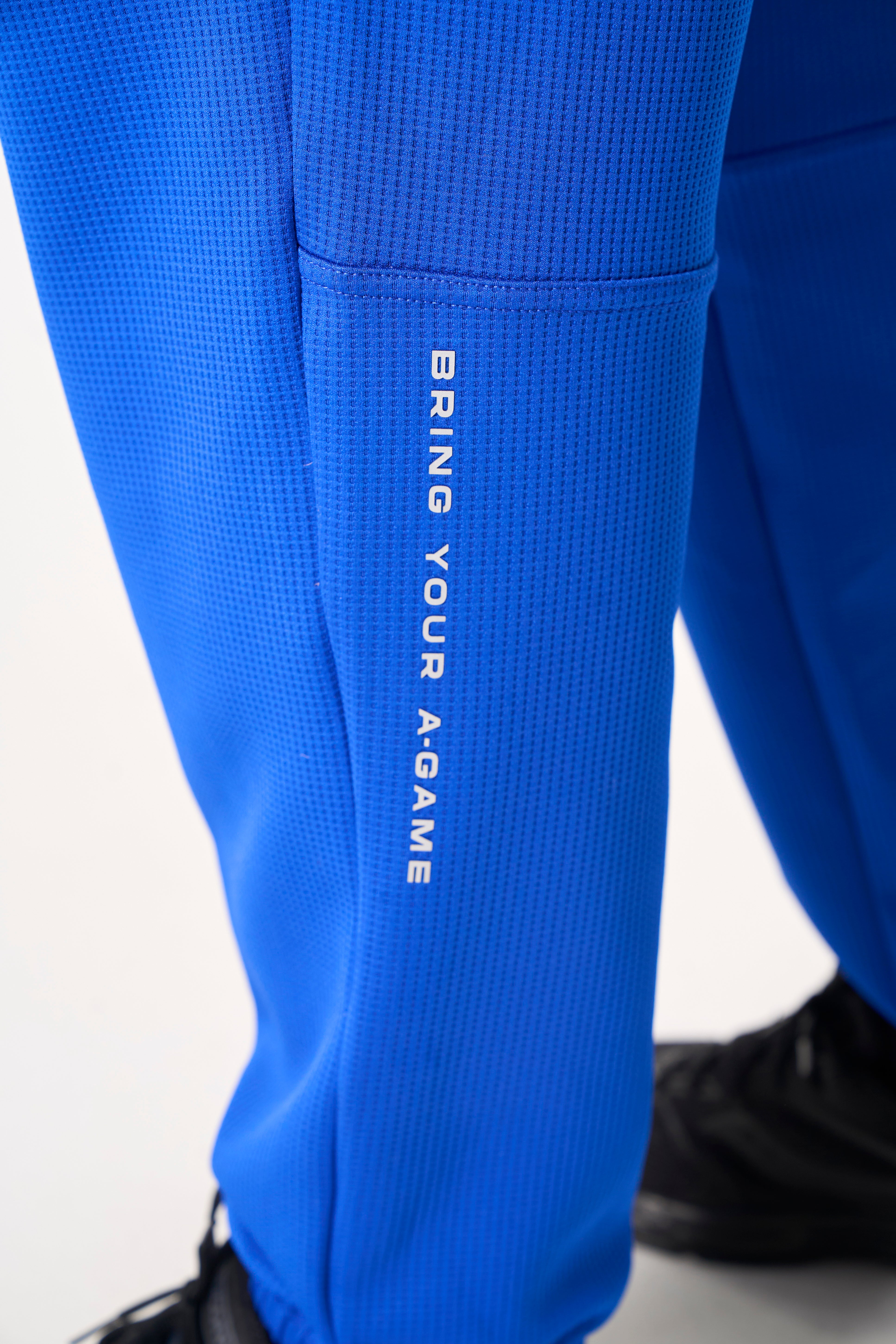 MENS LIFEWEAR WAFFLE TECH JOGGERS - COBALT BLUE