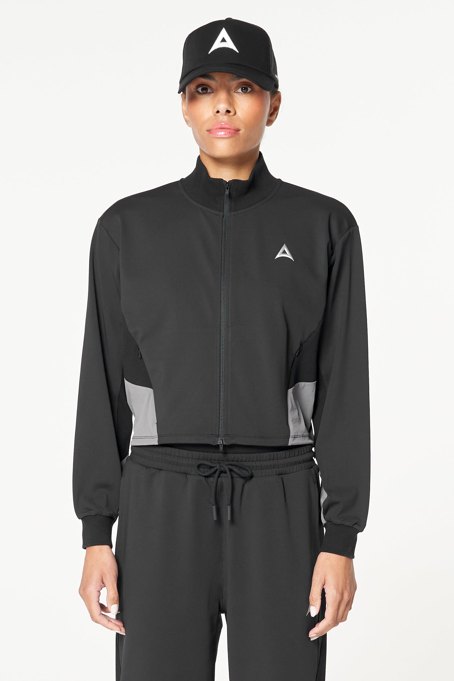 Women's Oversized Track Jacket - Black