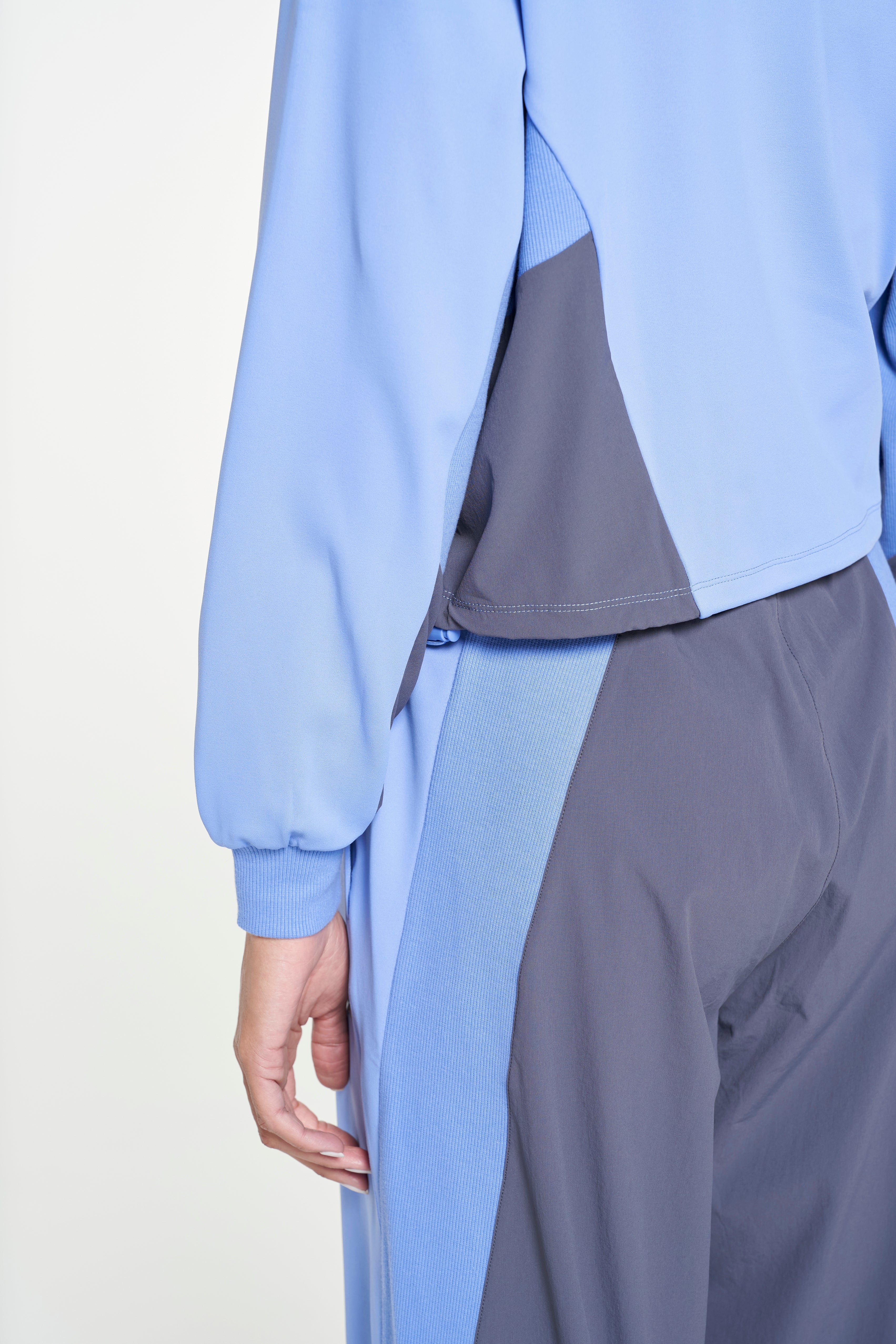 Women's Oversized Track Jacket - Cornflower