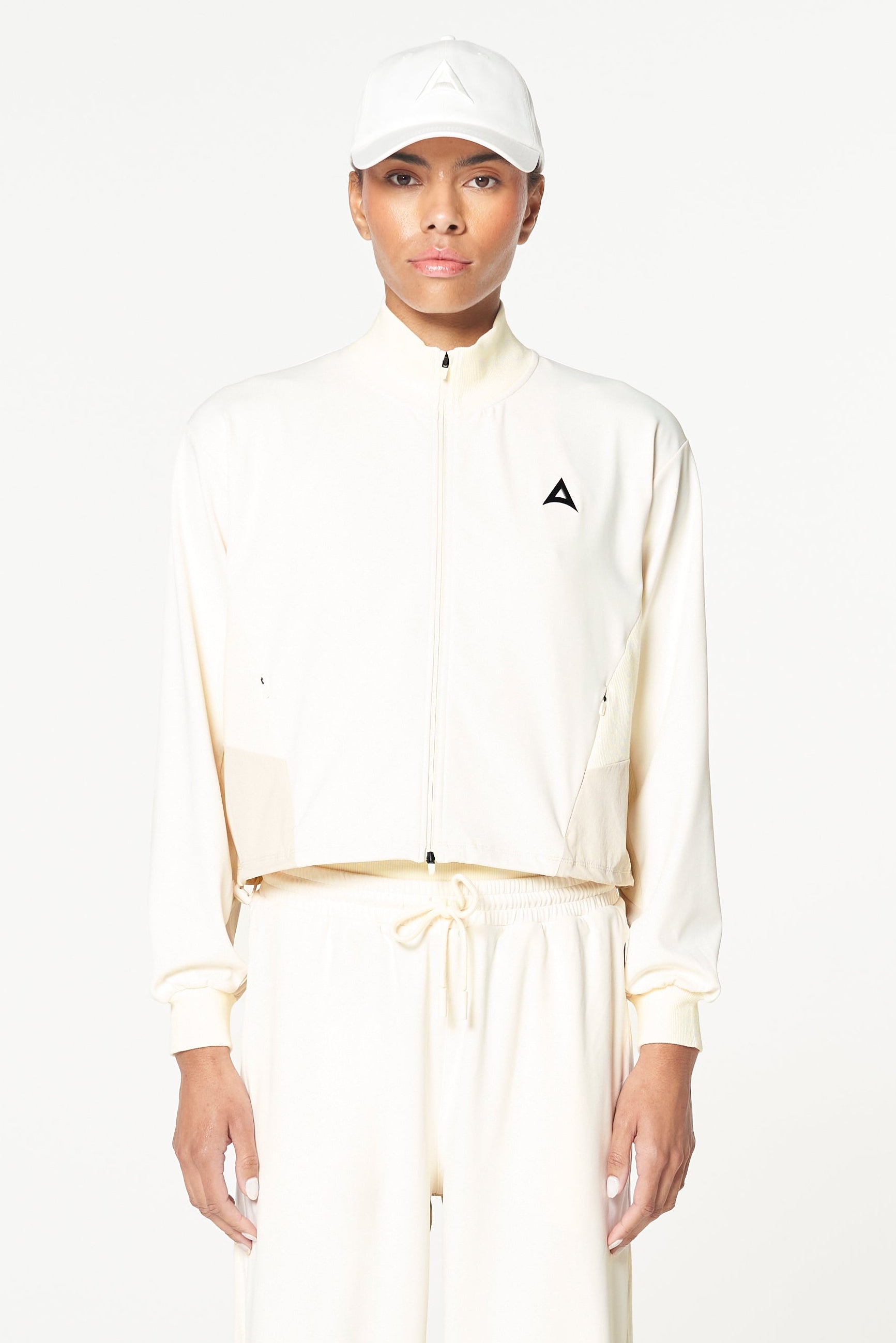 Women's Oversized Track Jacket - Ecru