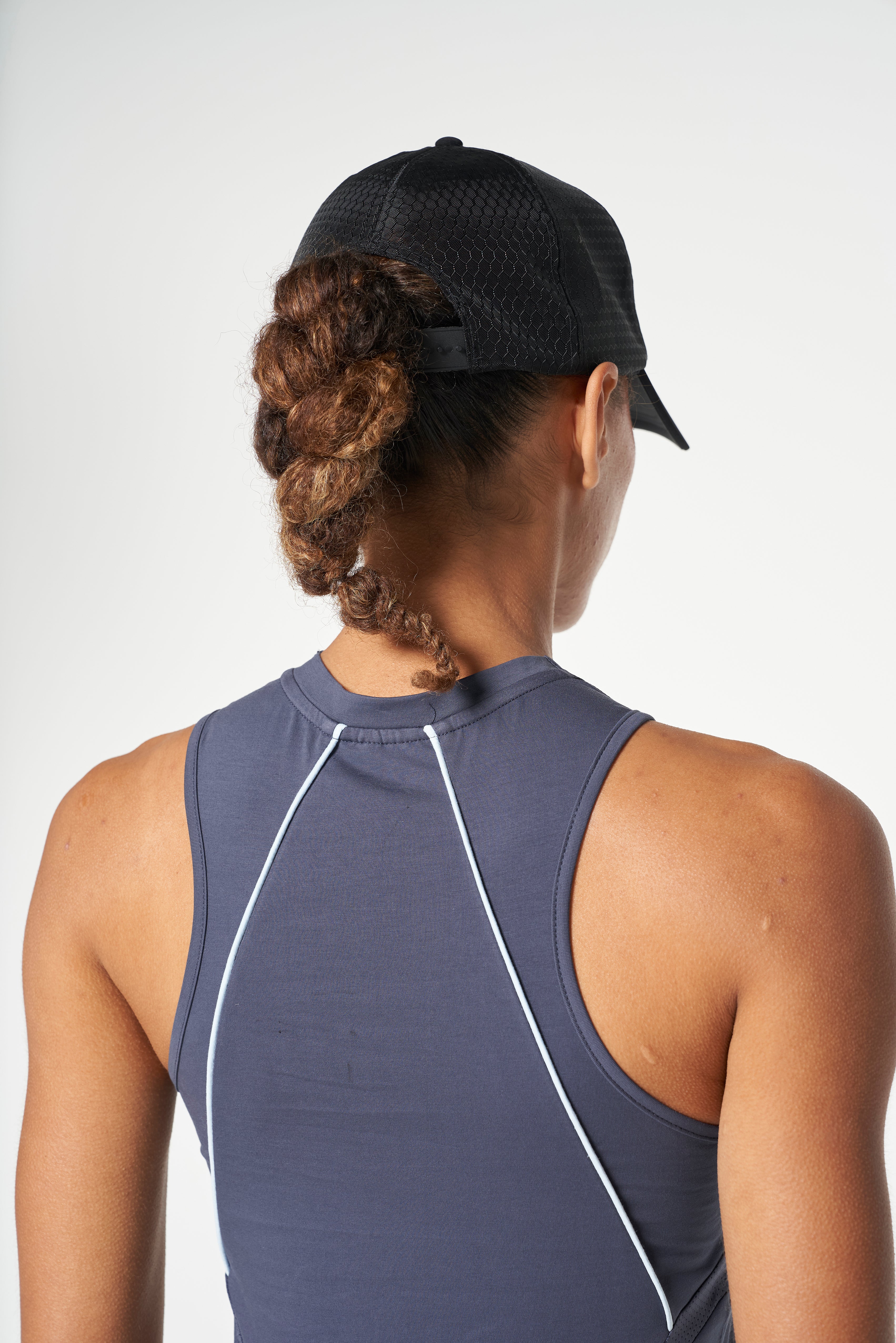 WOMENS LIFEWEAR FITTED HIGH NECK VEST - GREY