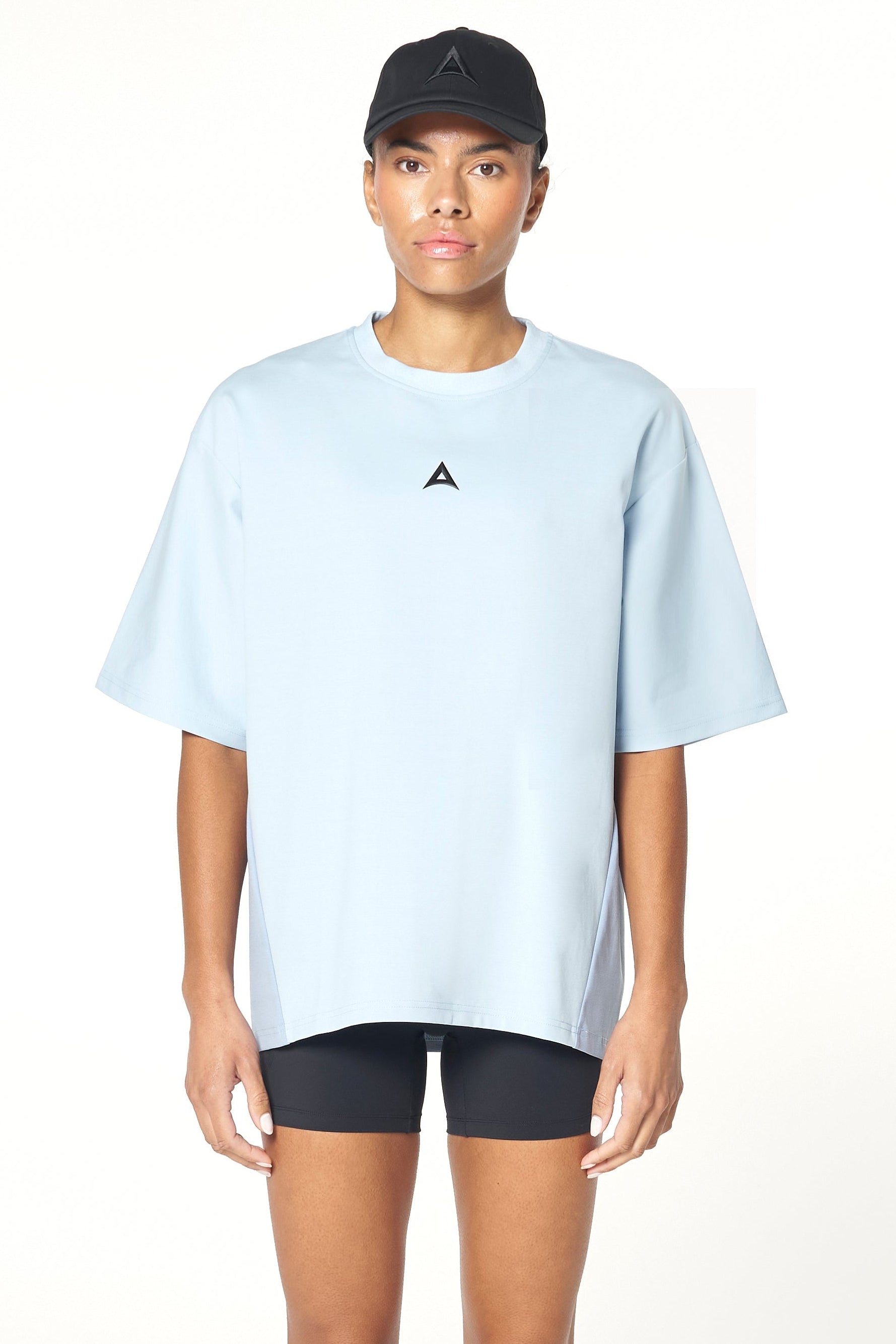 WOMENS LIFEWEAR OVERSIZED T-SHIRT - PALE BLUE