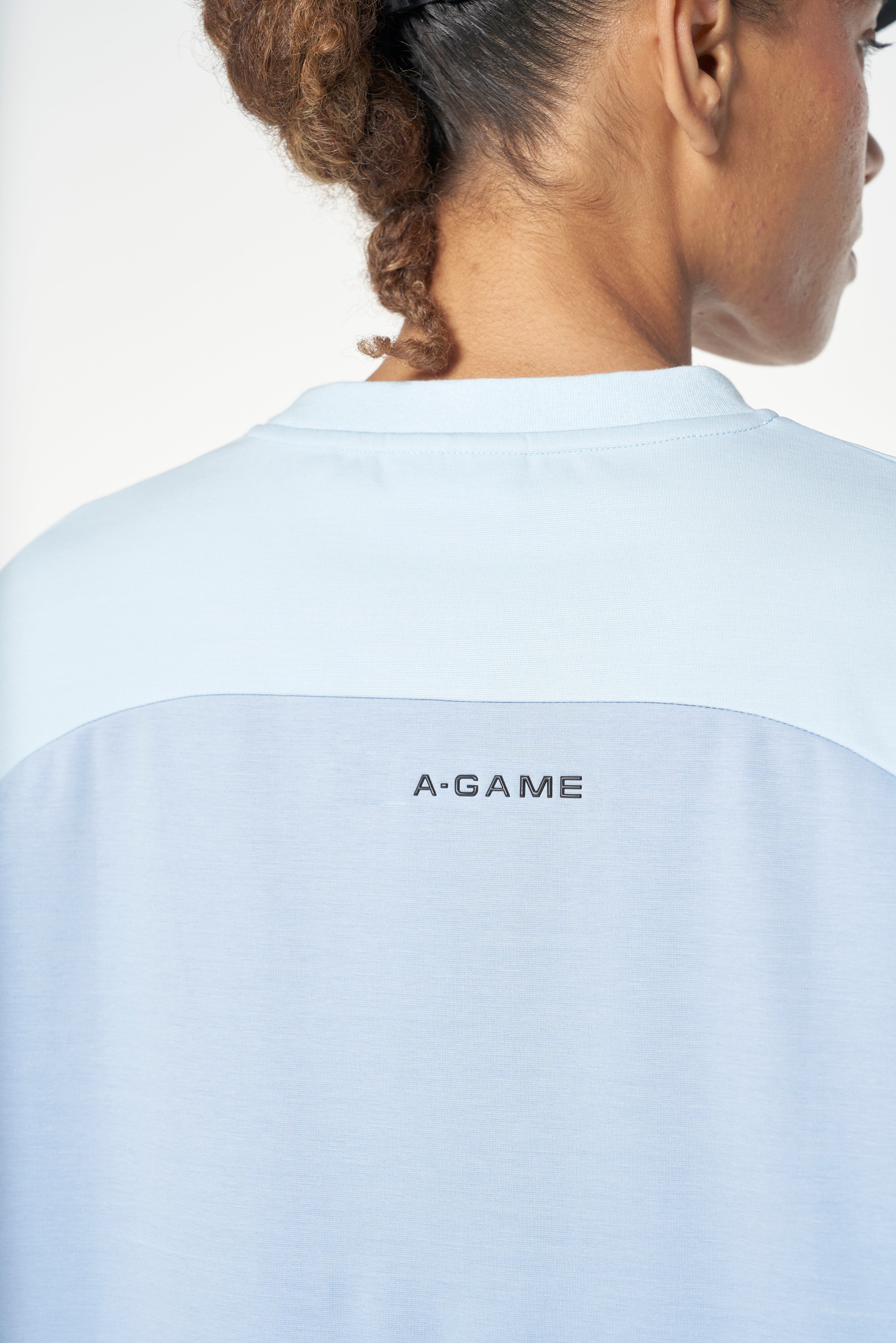 WOMENS LIFEWEAR OVERSIZED T-SHIRT - PALE BLUE