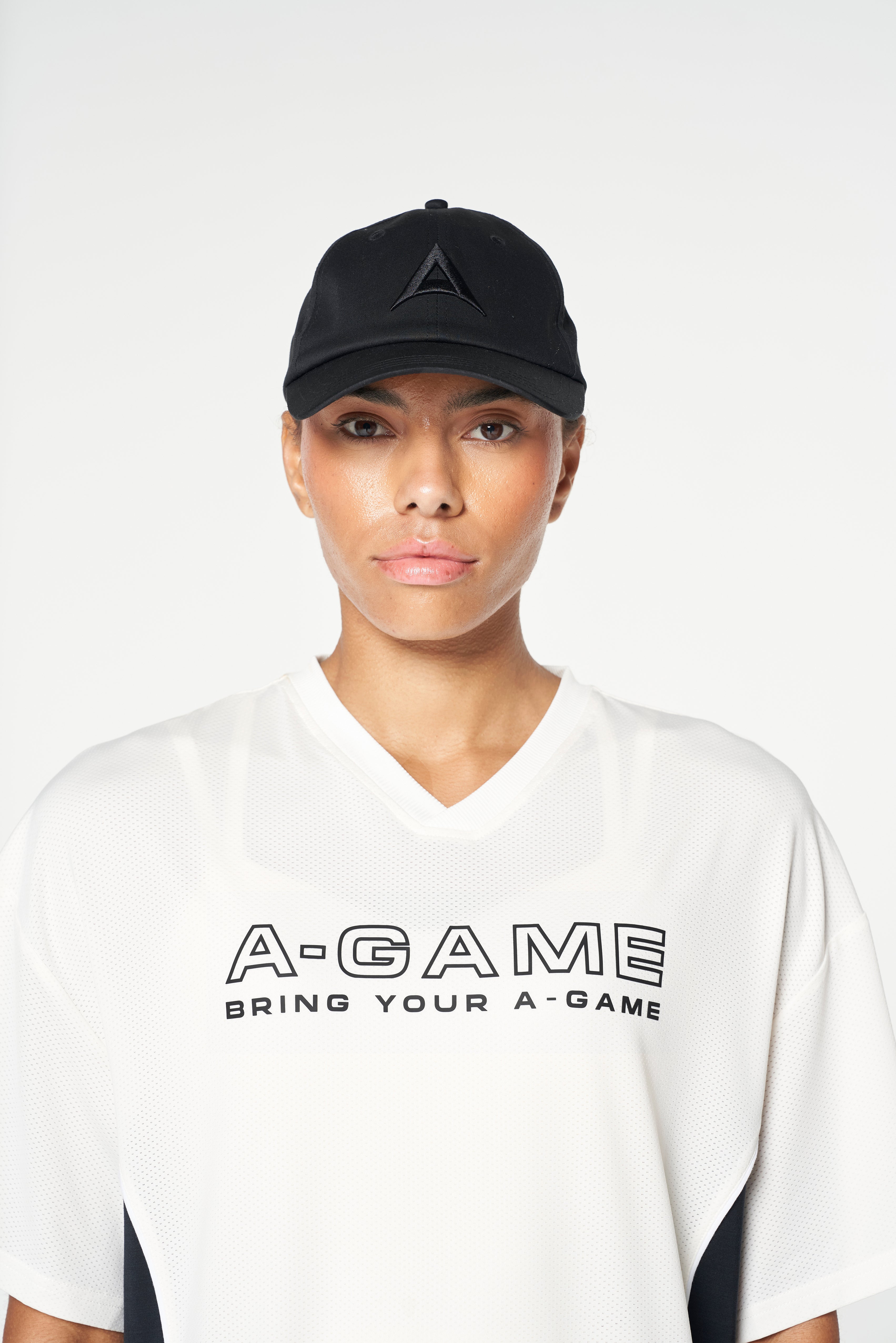 WOMENS LIFEWEAR FOOTBALL T-SHIRT - ECRU