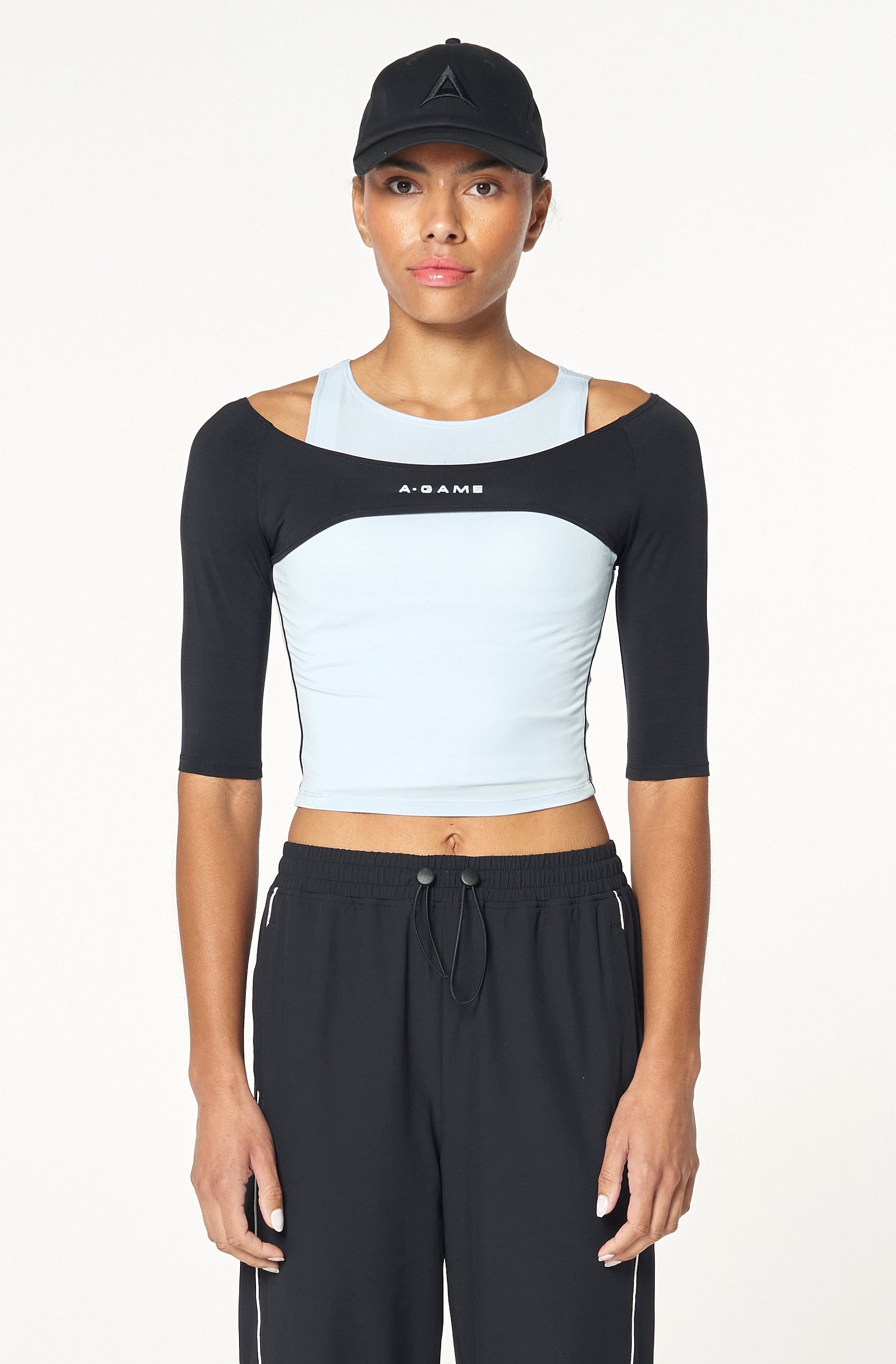 Women's Layered Tank - Pale Blue