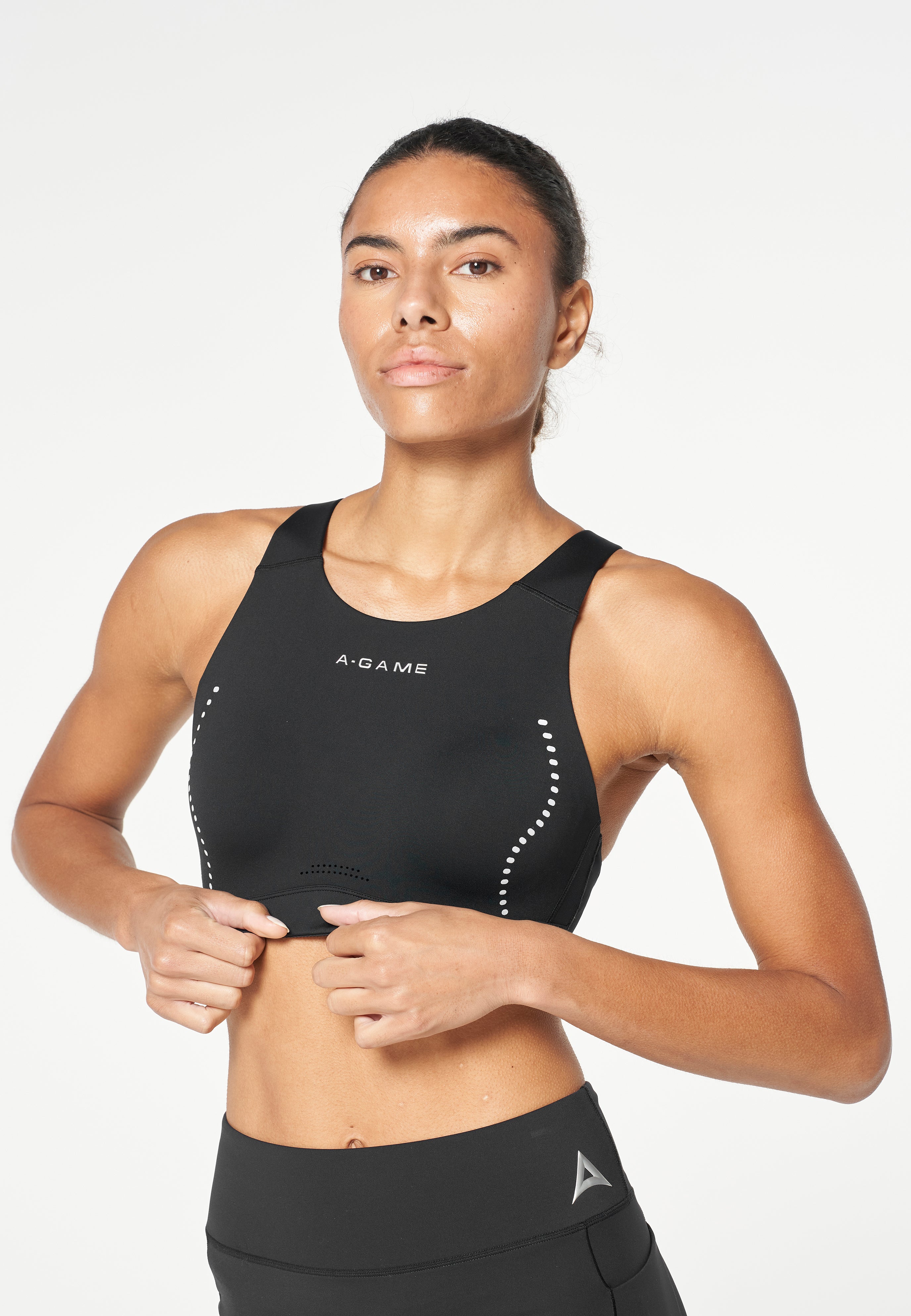WOMEN'S HIGH SUPPORT SPORTS BRA - BLACK