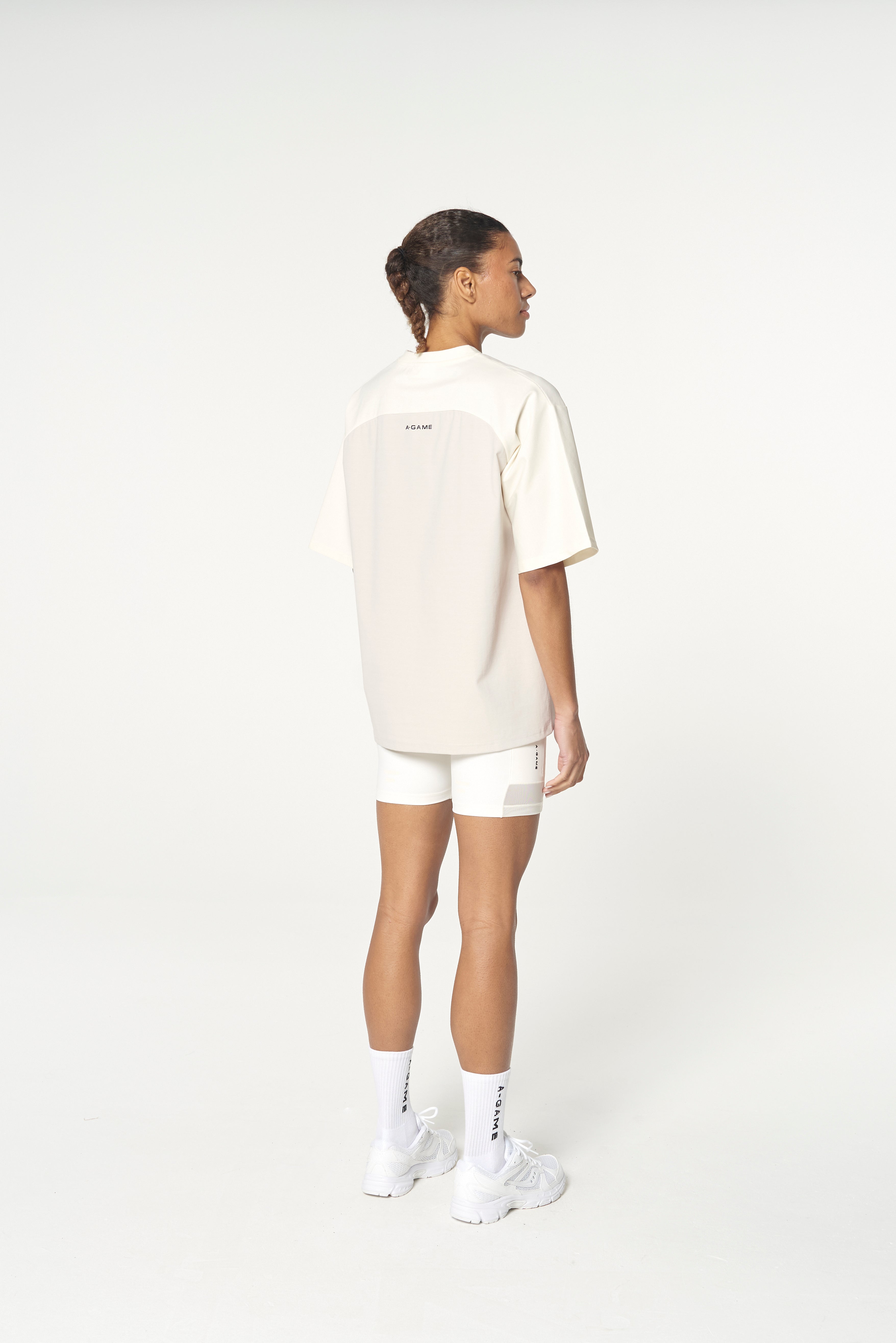 WOMENS LIFEWEAR OVERSIZED T-SHIRT - ECRU