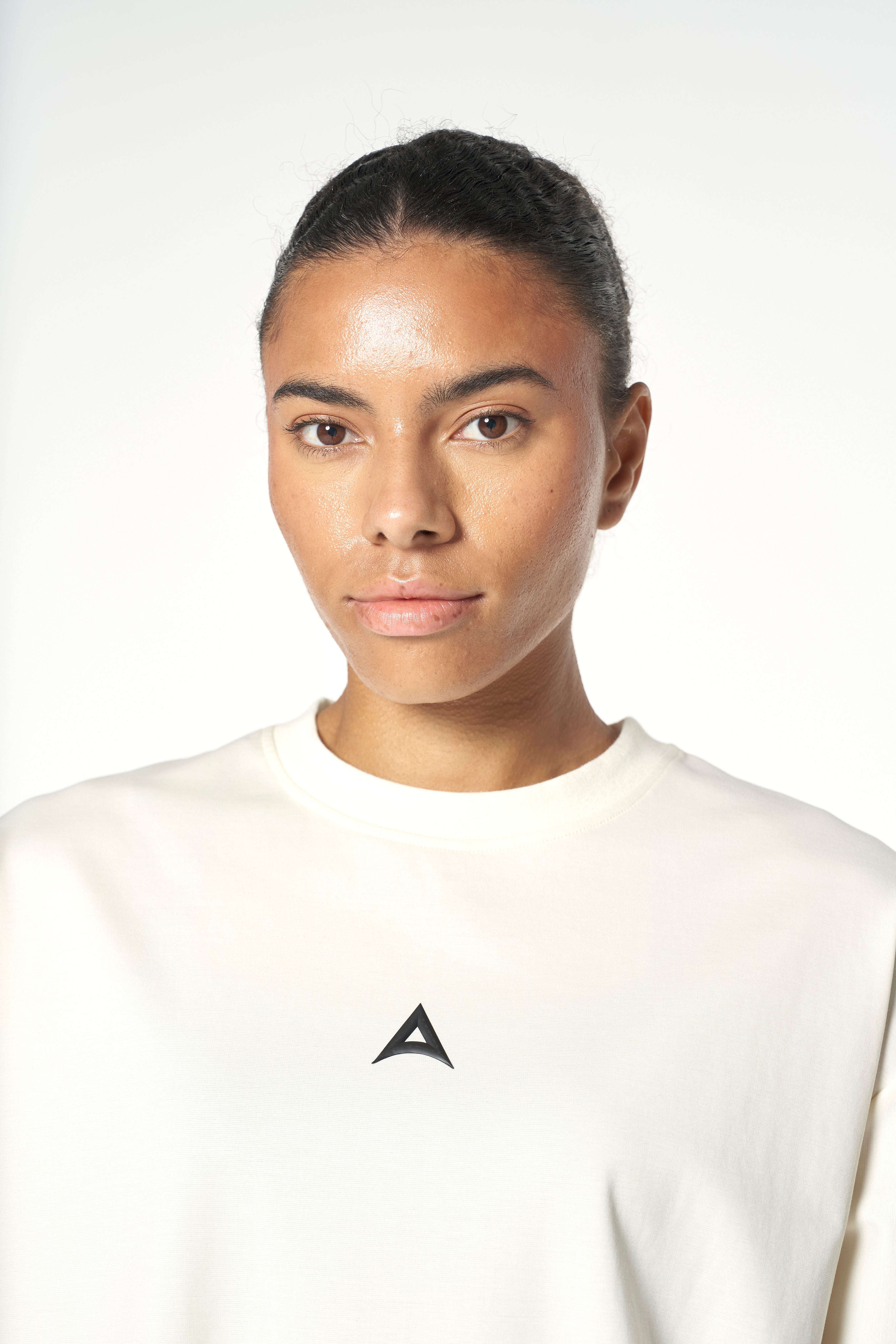 WOMENS LIFEWEAR OVERSIZED T-SHIRT - ECRU