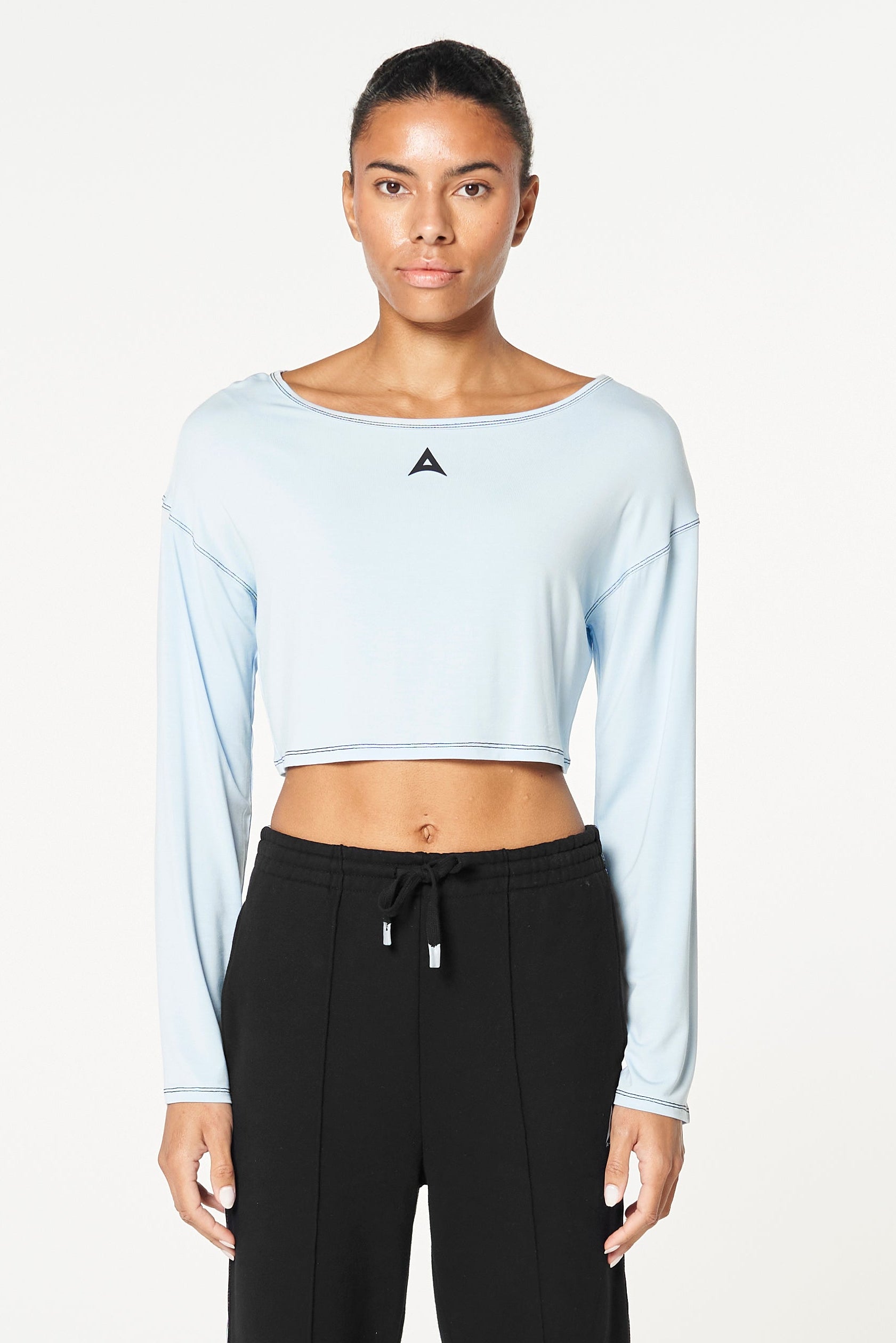 Women's Wide Sleeve Sweater - Pale Blue