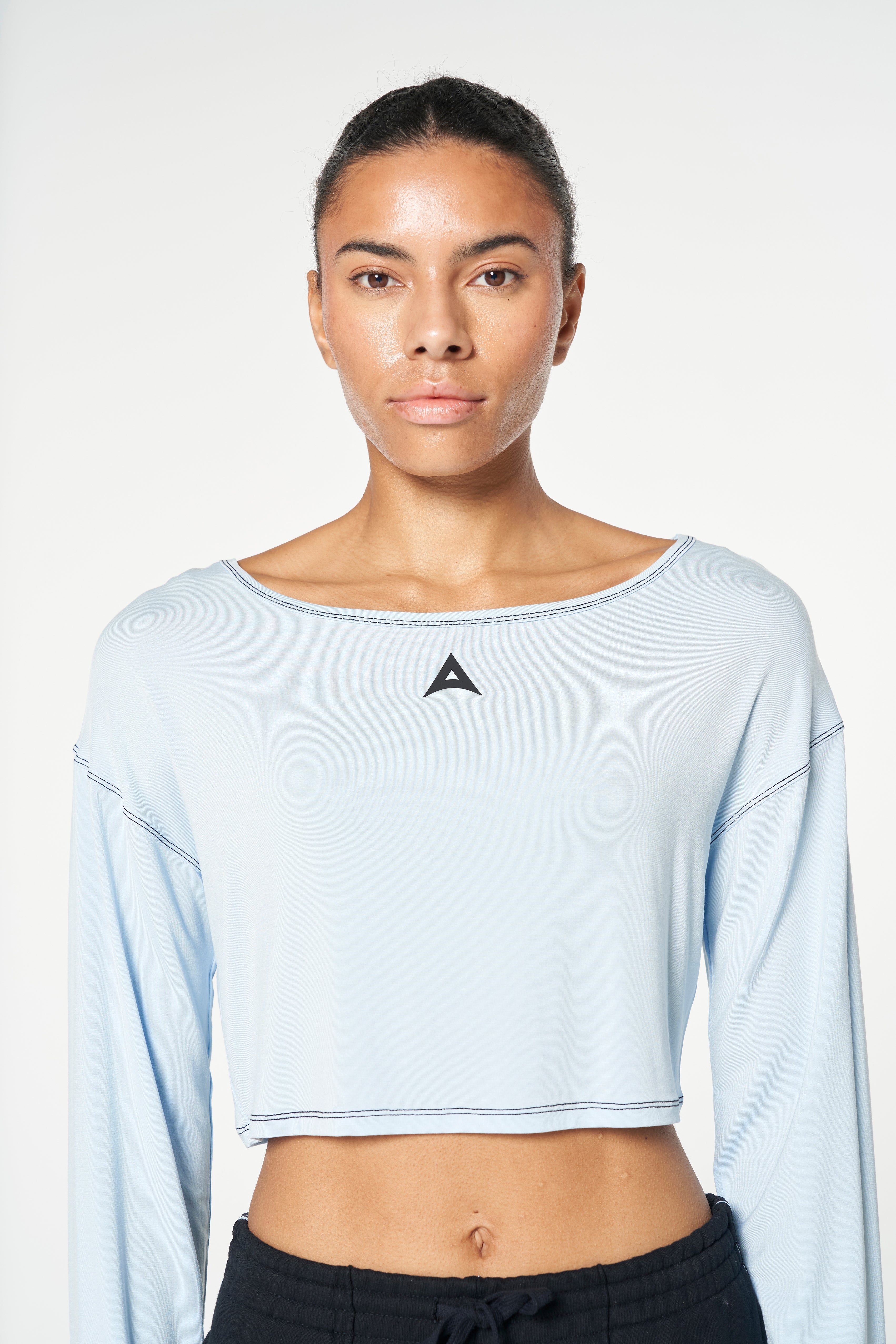 Women's Wide Sleeve Sweater - Pale Blue
