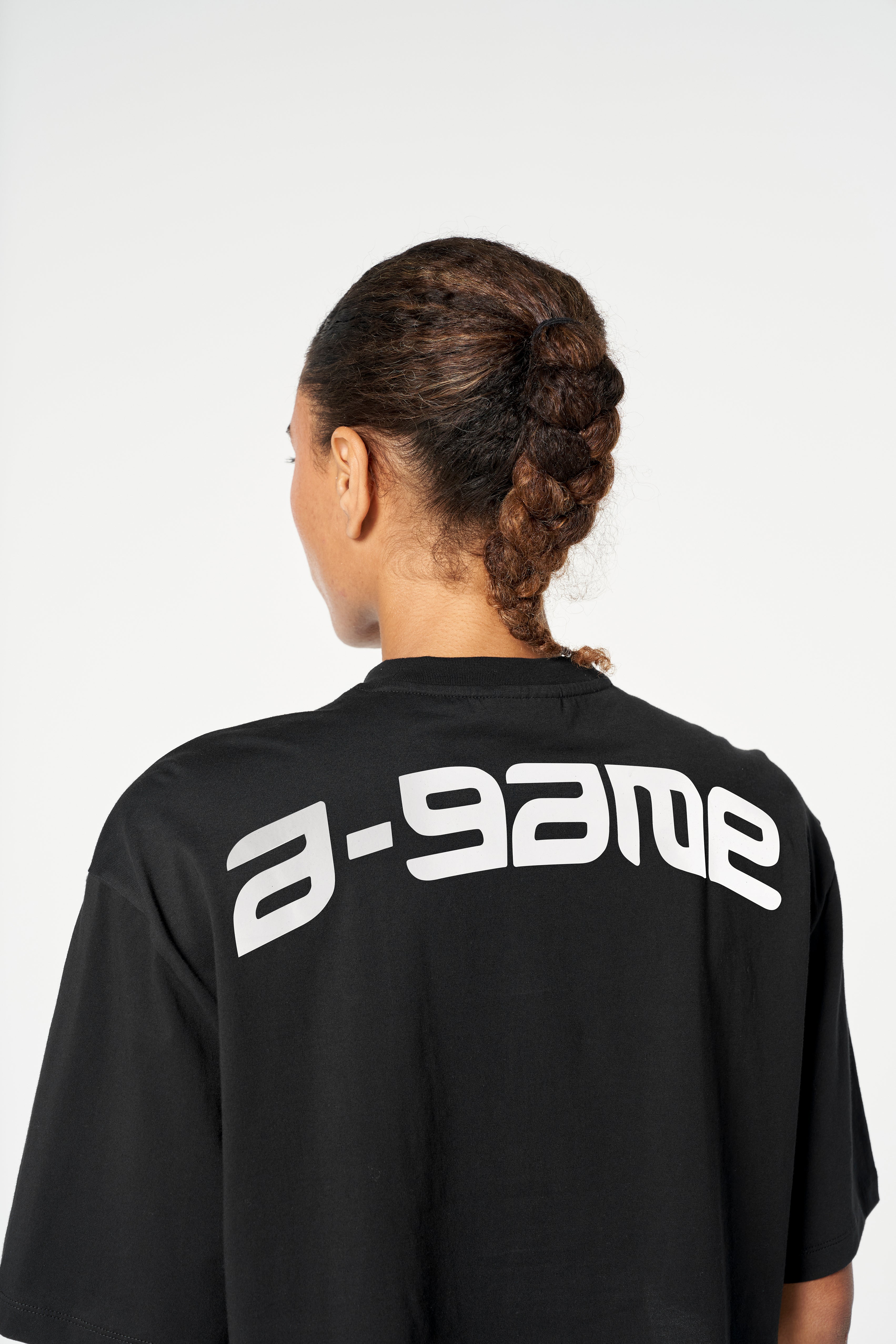 Women's Cropped Graphic T-Shirt - Black