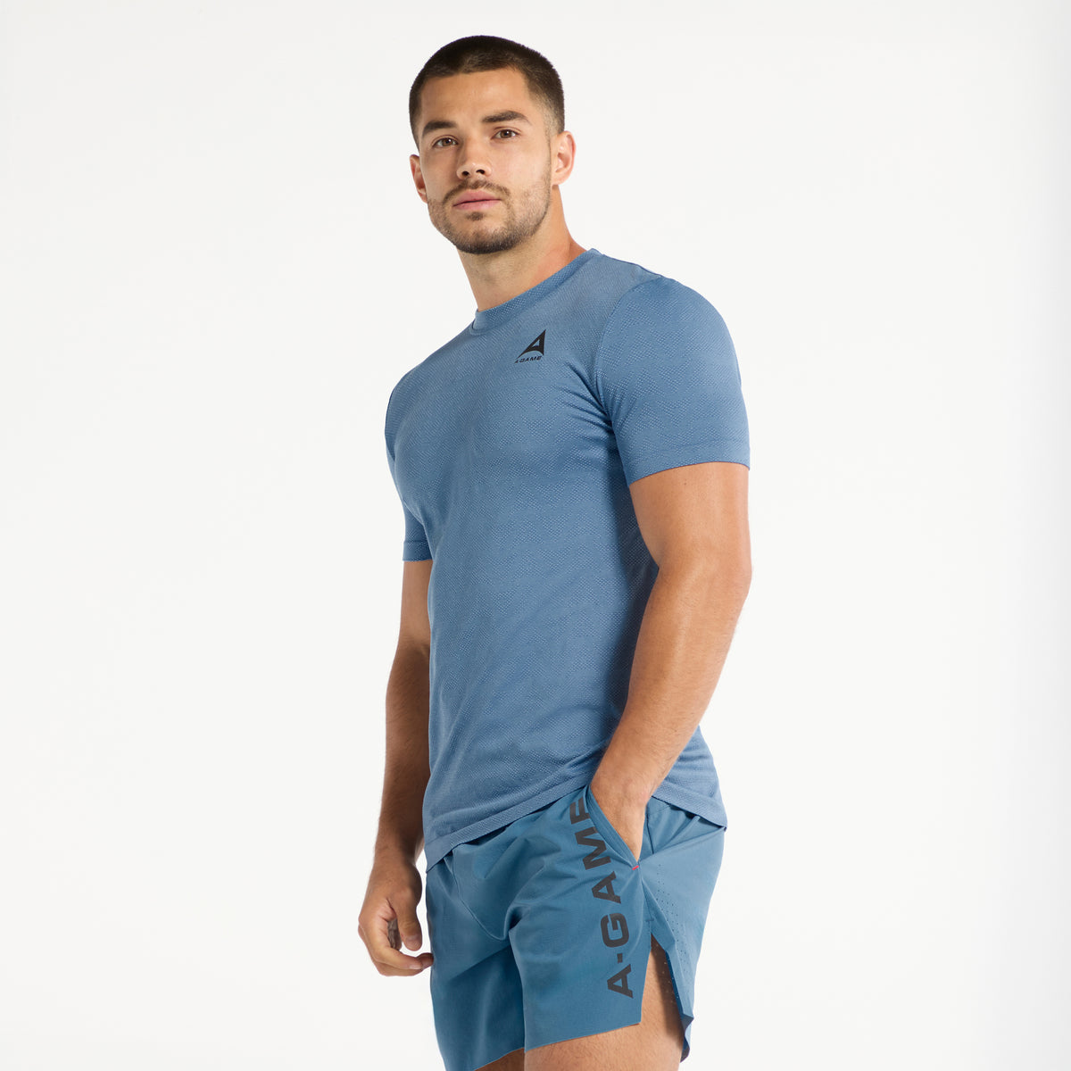 Men's Seamless T-Shirt - Ocean Blue