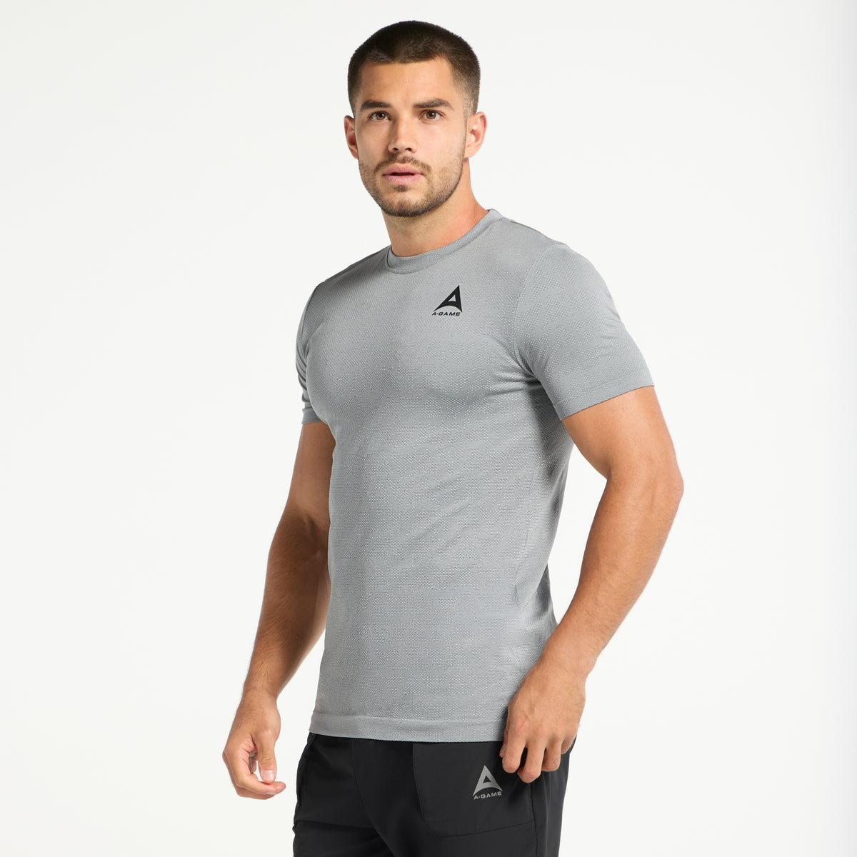Men's Seamless T-Shirt - Steel Grey