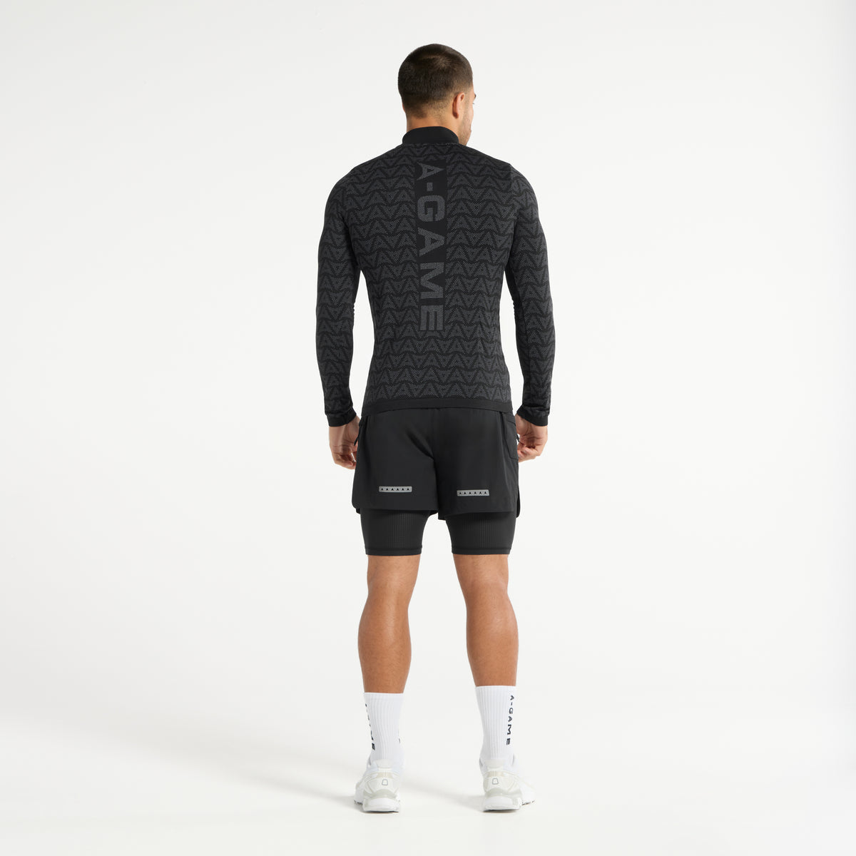 Men's Seamless Long Sleeve Top - Black