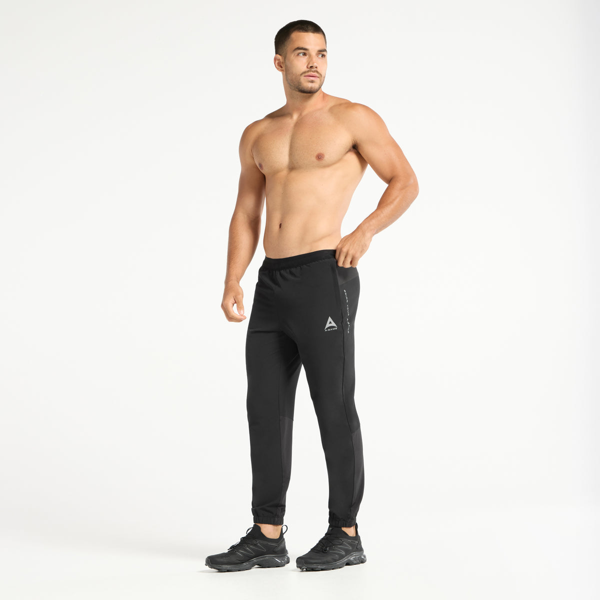 Men's Cuffed Training Pants - Black