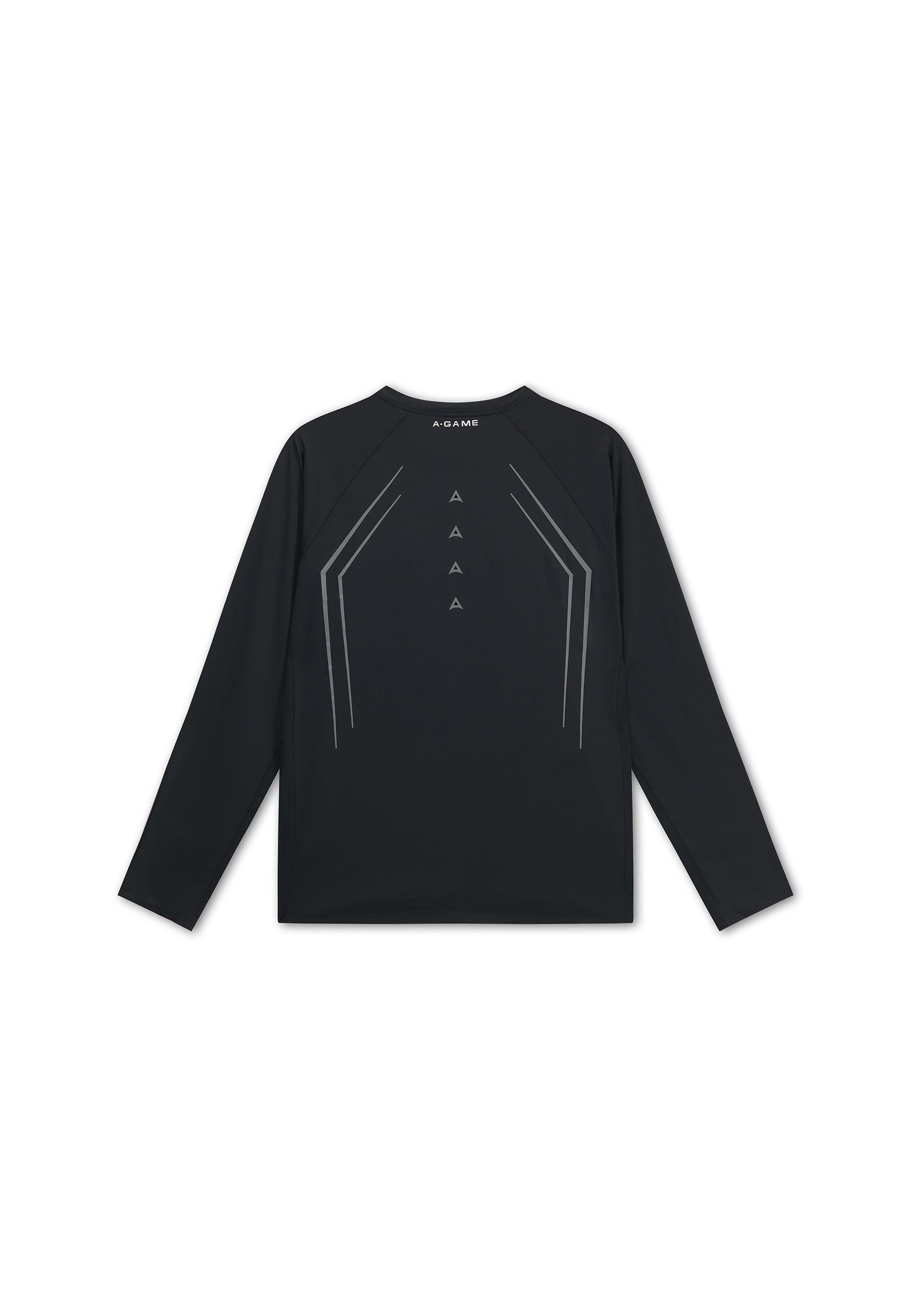 Men's Mesh Long Sleeve T-Shirt - Black