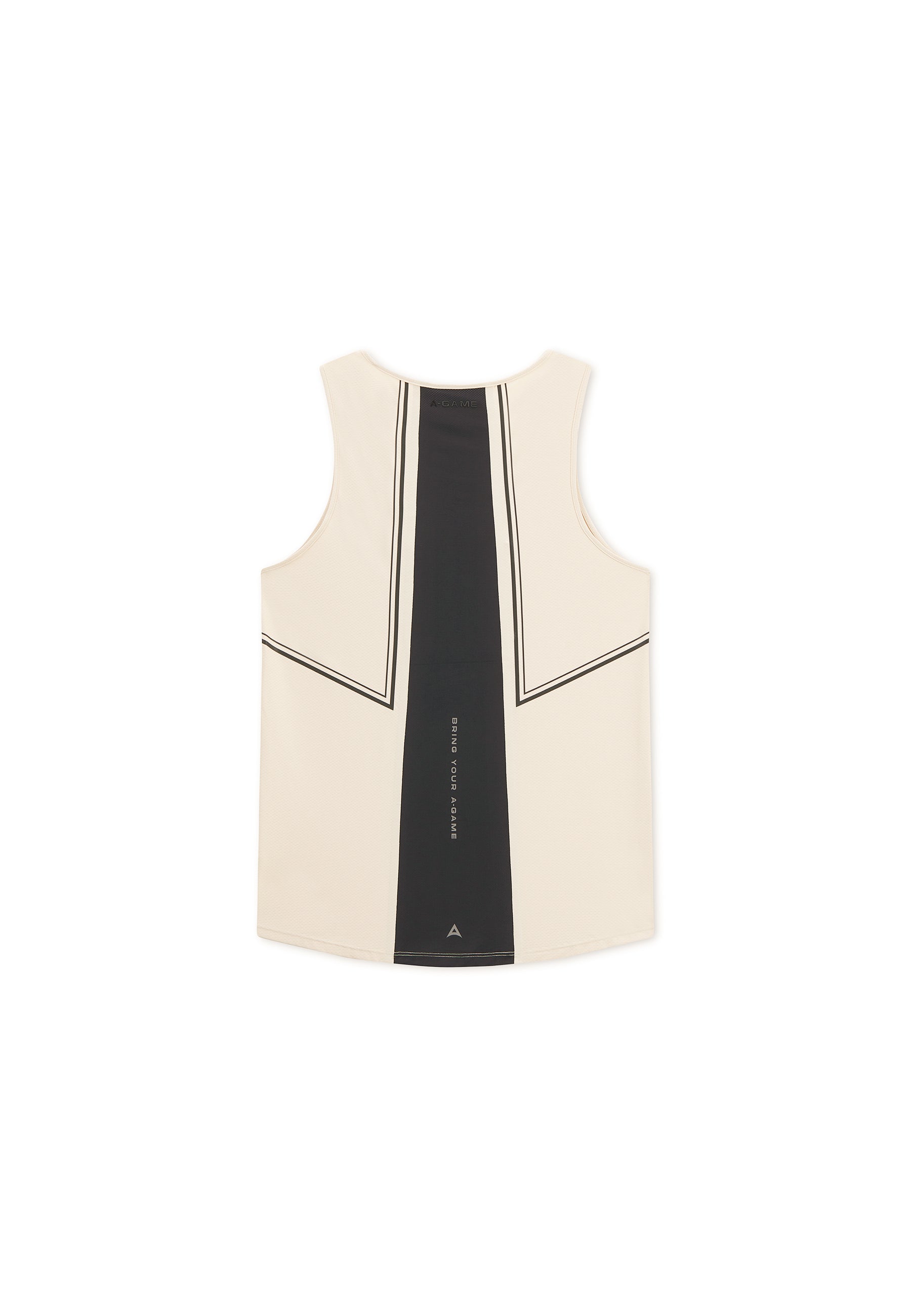 Men's Curved Hem Training Vest - Beige