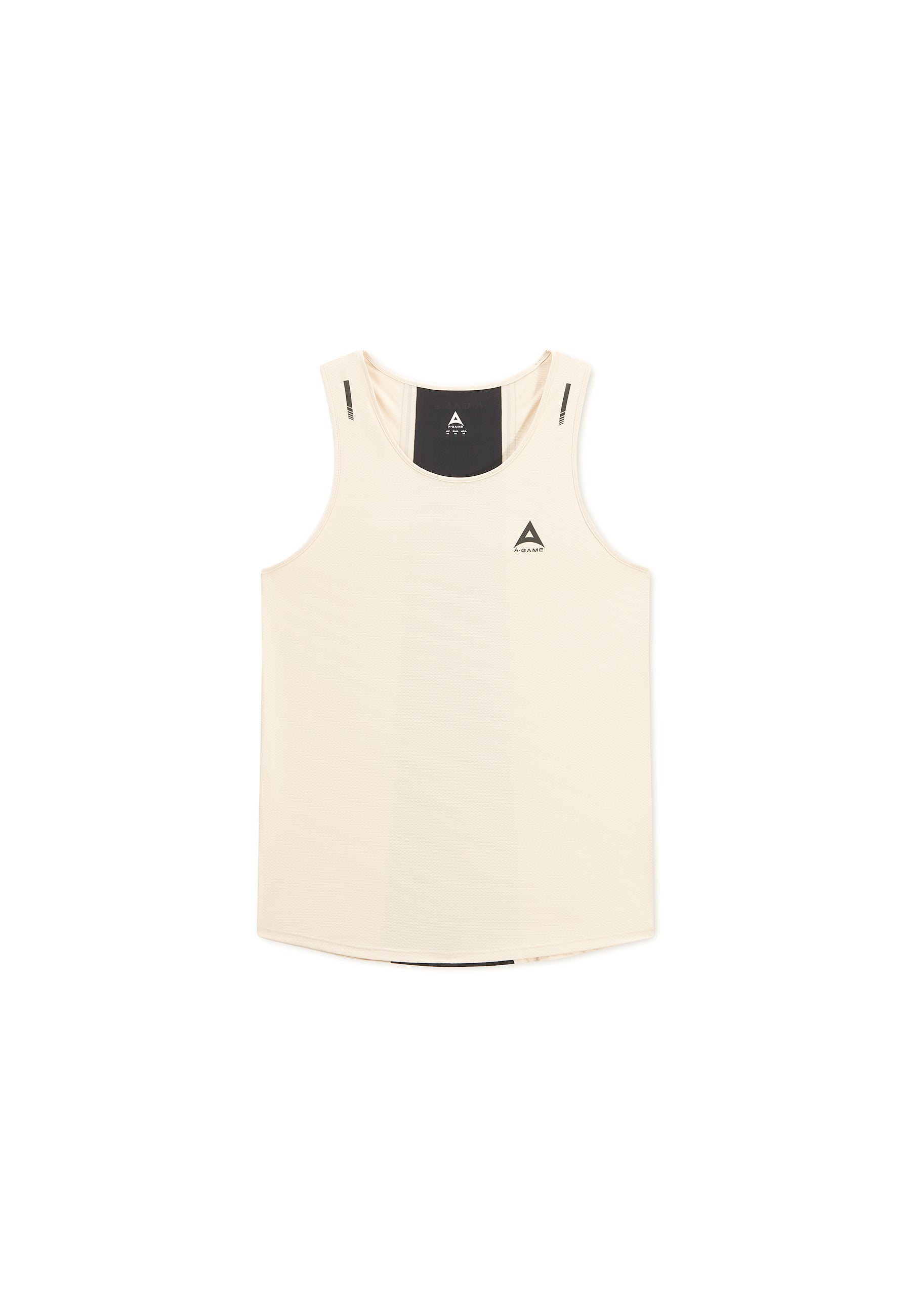 Men's Curved Hem Training Vest - Beige