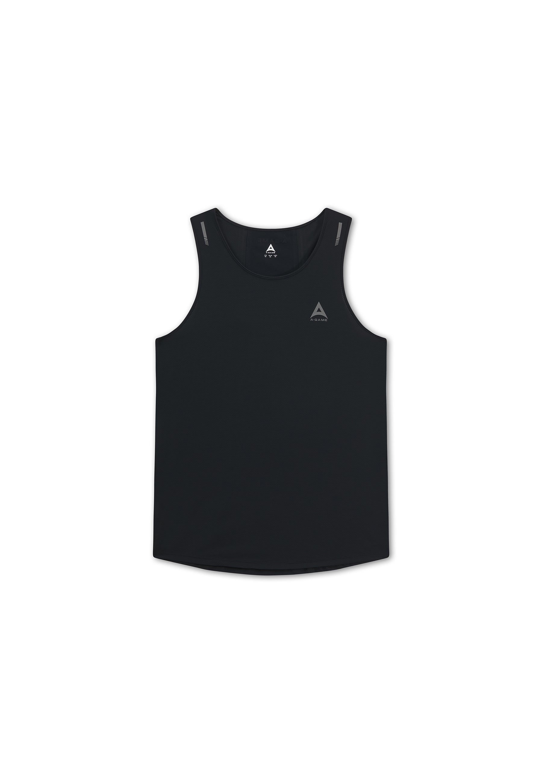 Men's Curved Hem Training Vest - Black
