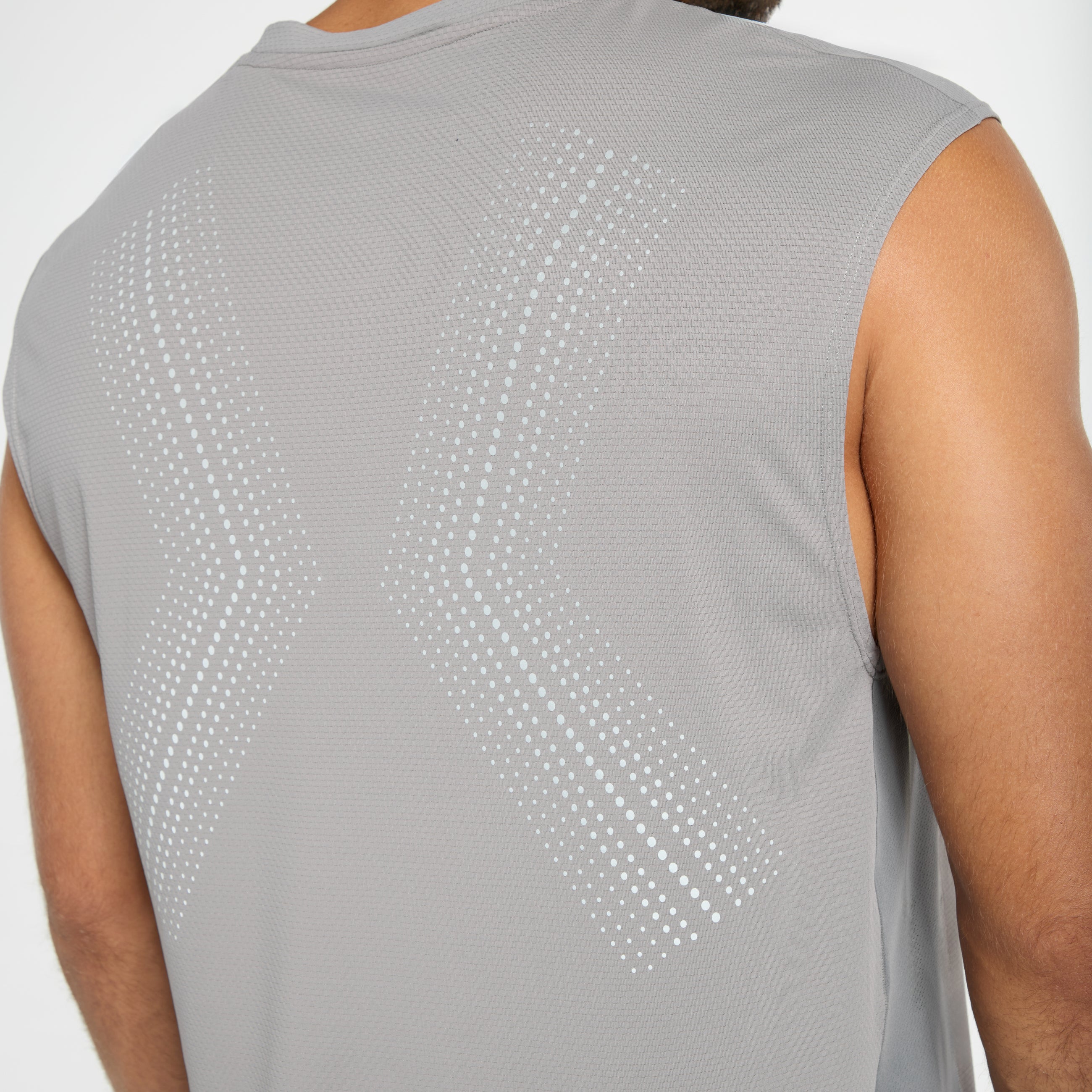 Men's Mesh Panelled Tank - Grey