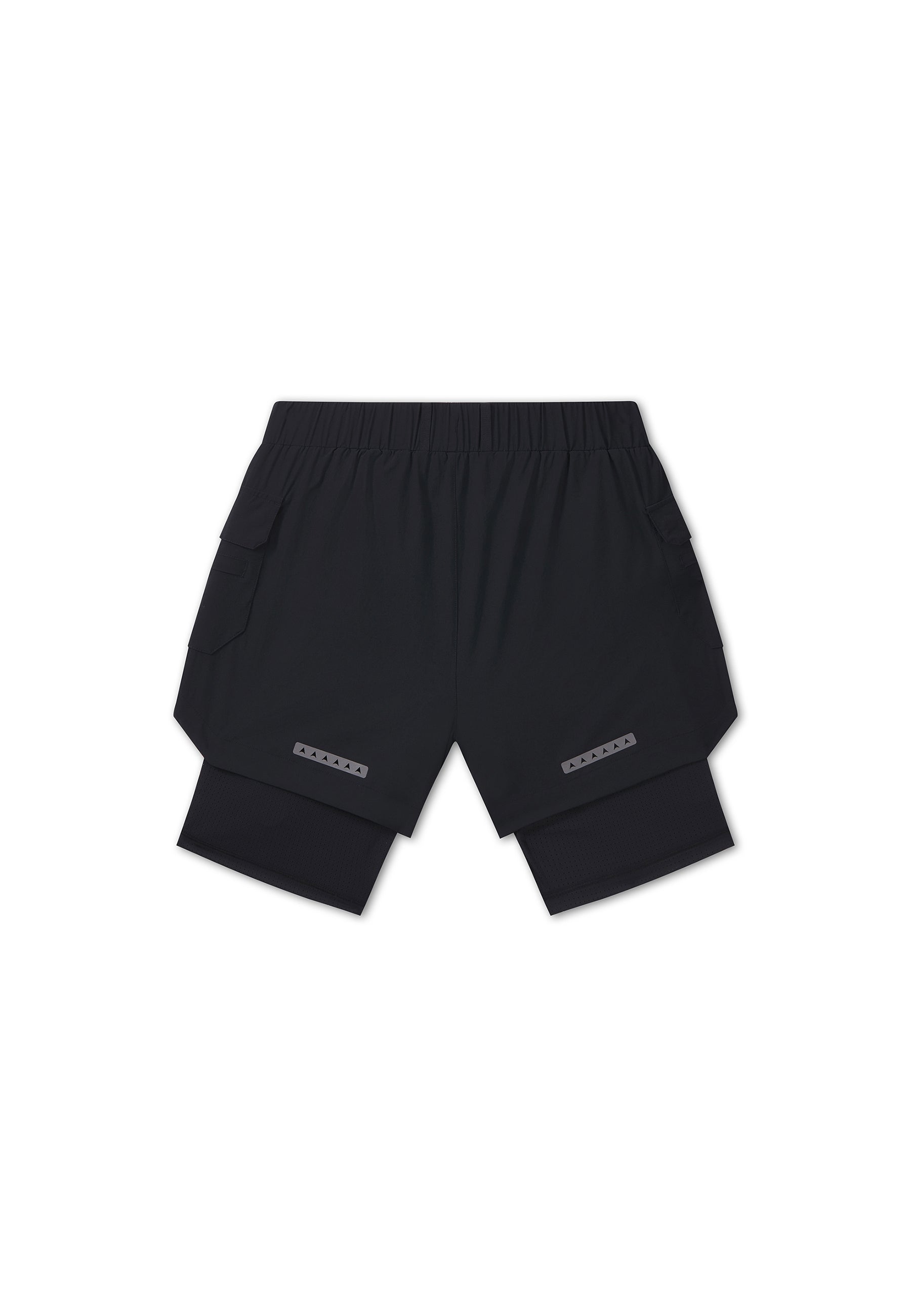 Men's 2-in-1 Cargo Shorts - Black