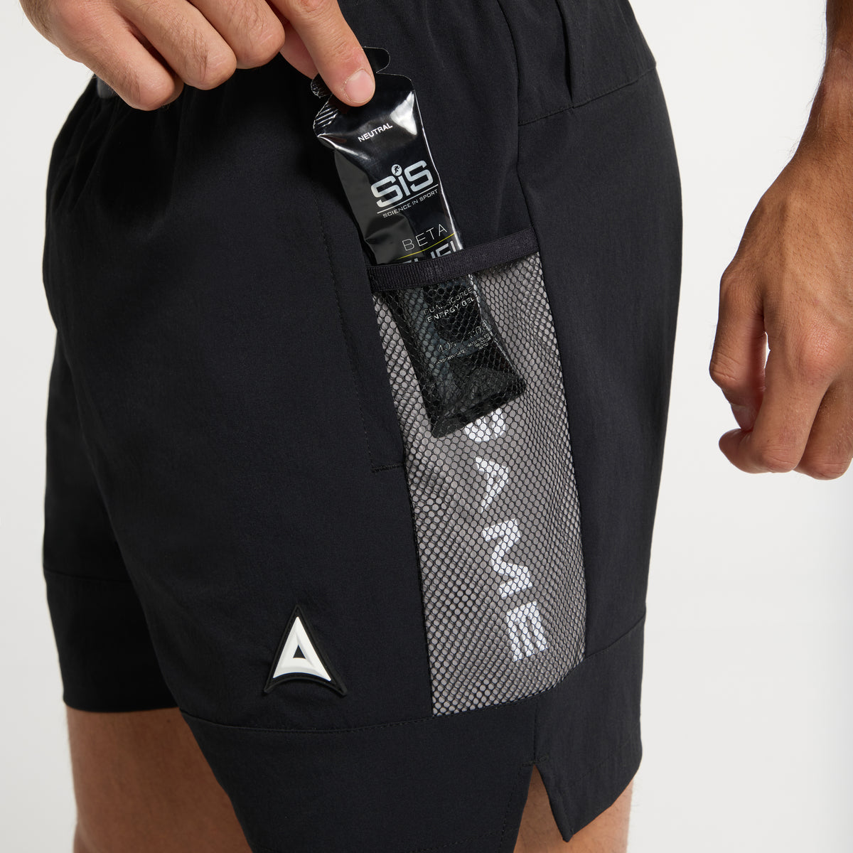 Men's Colour Block Training Shorts - Black / Grey