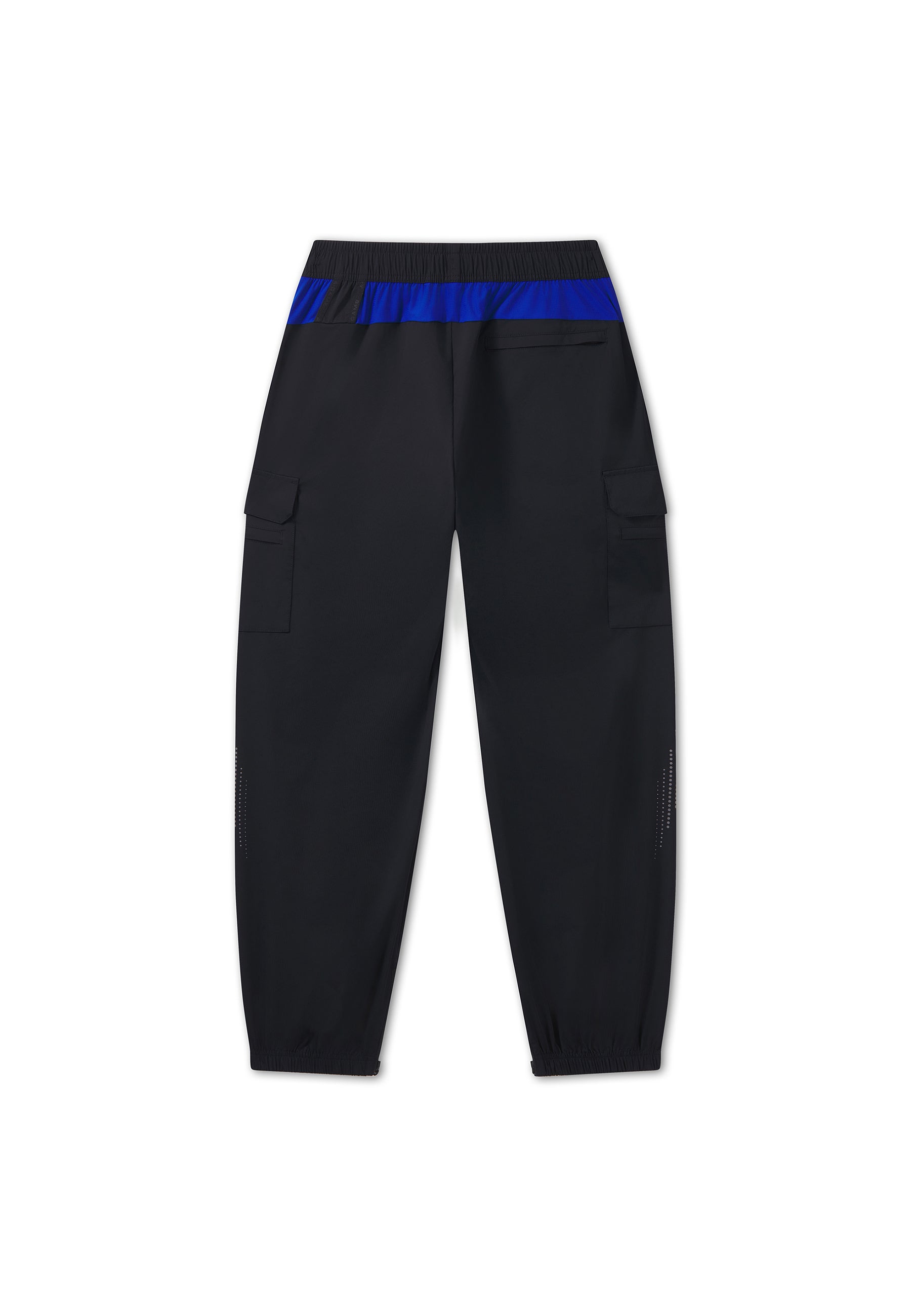 Men's Cargo Zip Pants - Black / Cobalt Blue