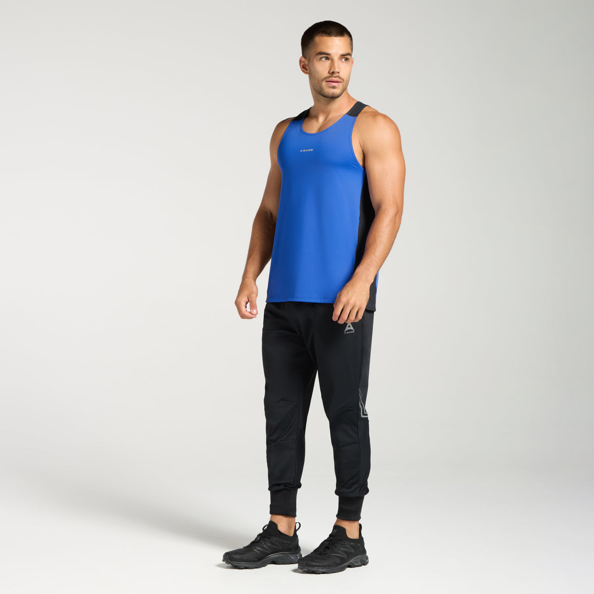 Men's Mesh Panel Vest - Cobalt Blue / Black