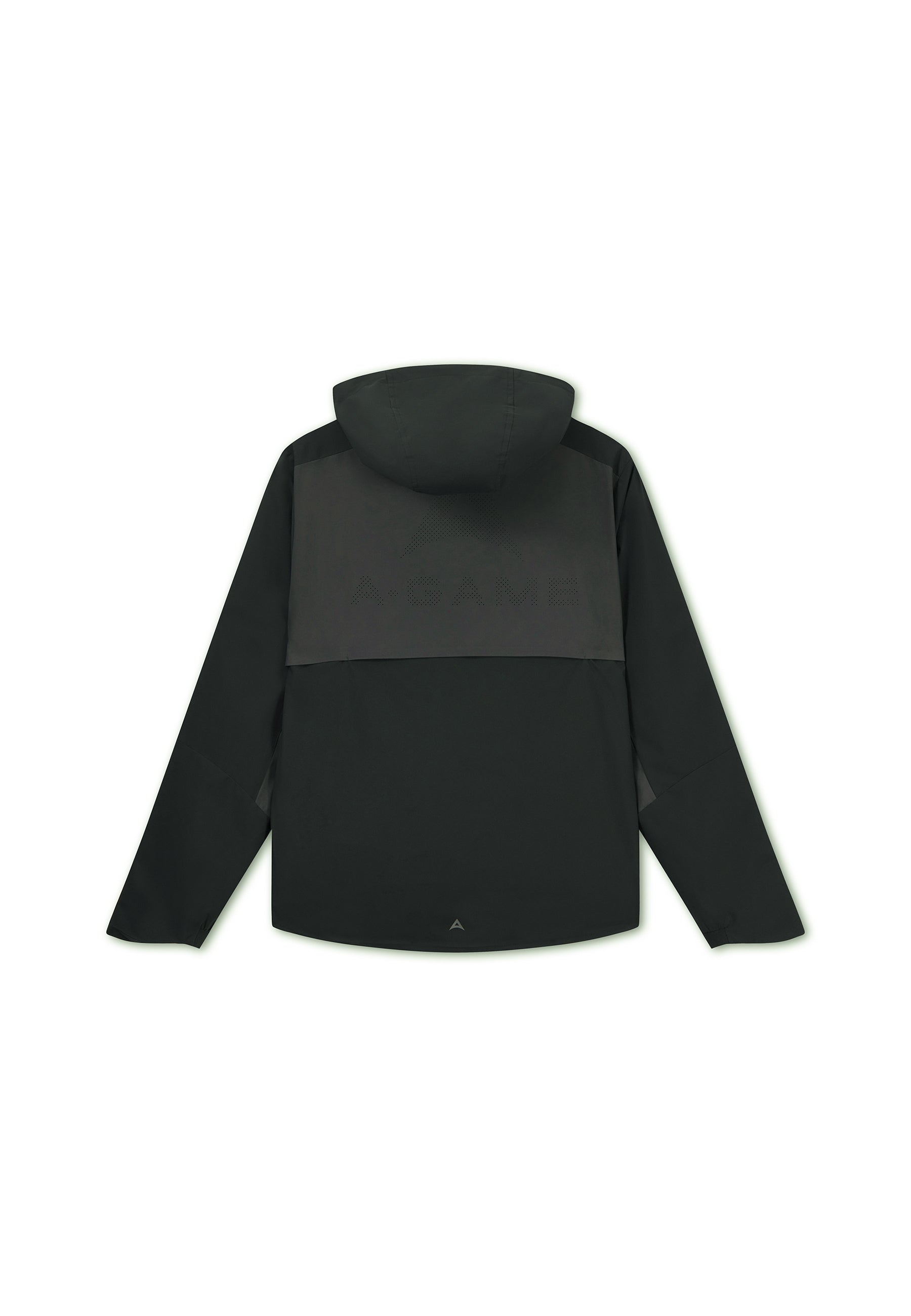 MENS PANELLED LIGHTWEIGHT JACKET - BLACK / DK CHARCOAL