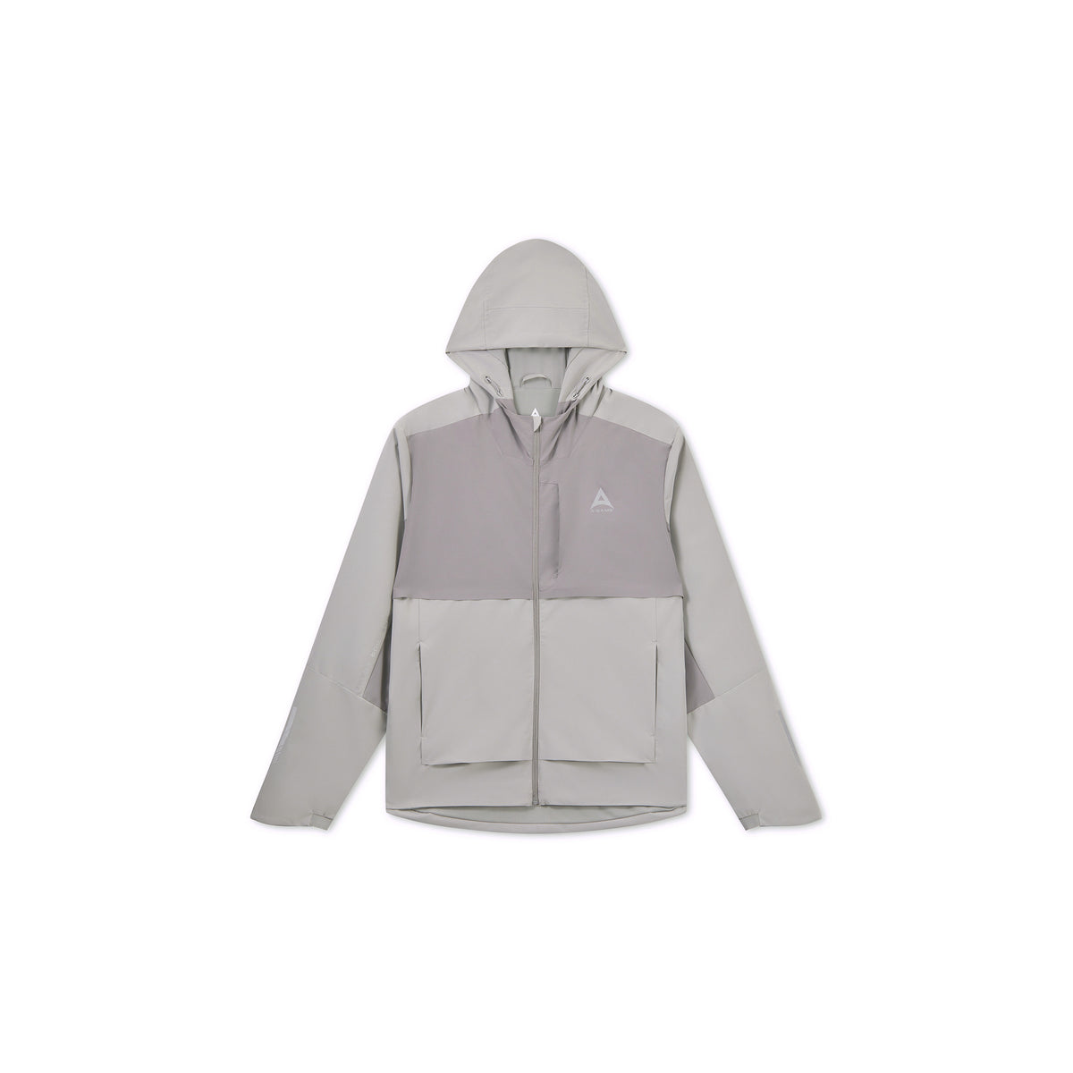 Men's Panelled Lightweight Jacket - Grey / Dk Grey